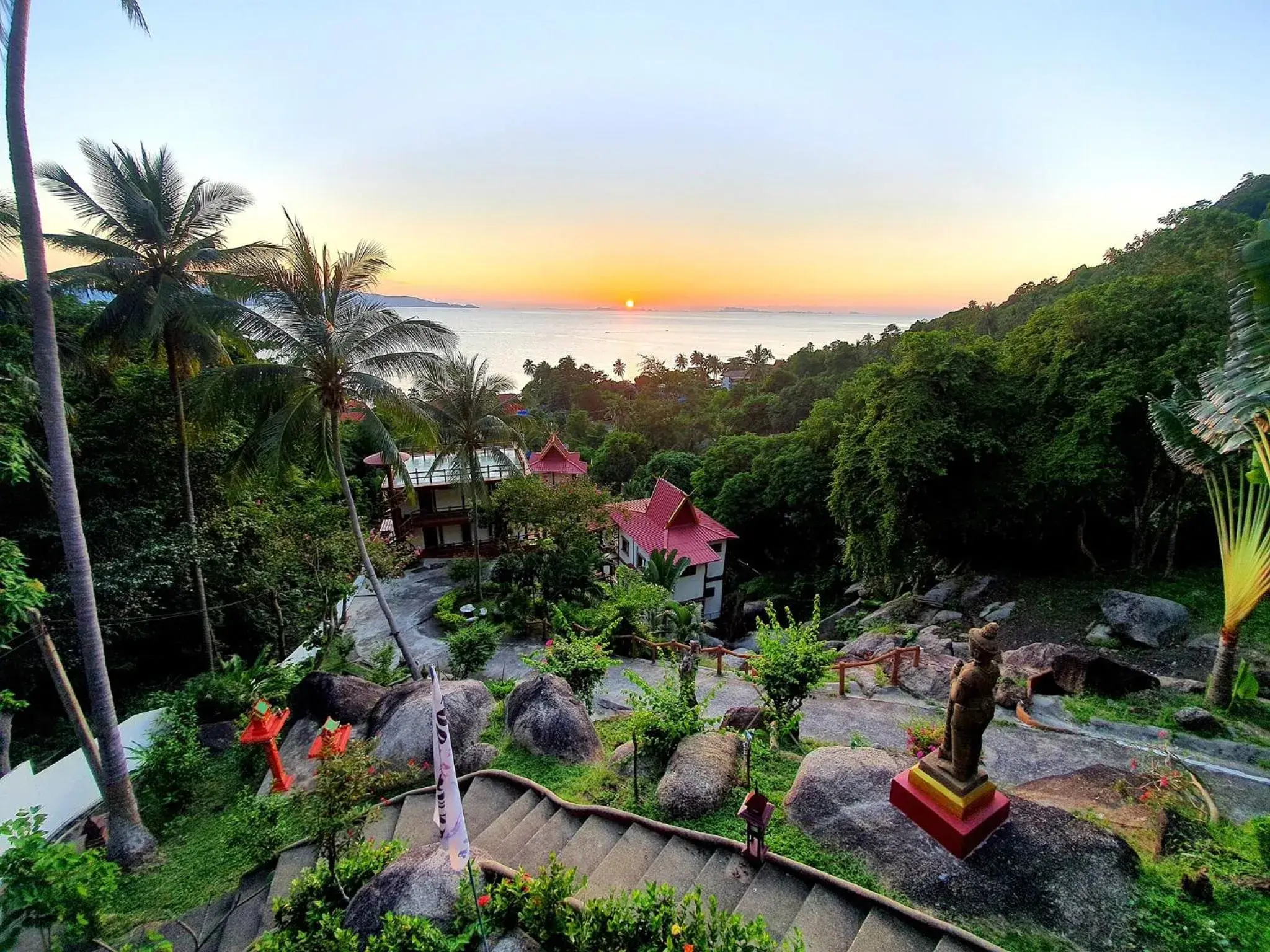 Garden view in Moonstone Studio Garden view in Moonstone Studio