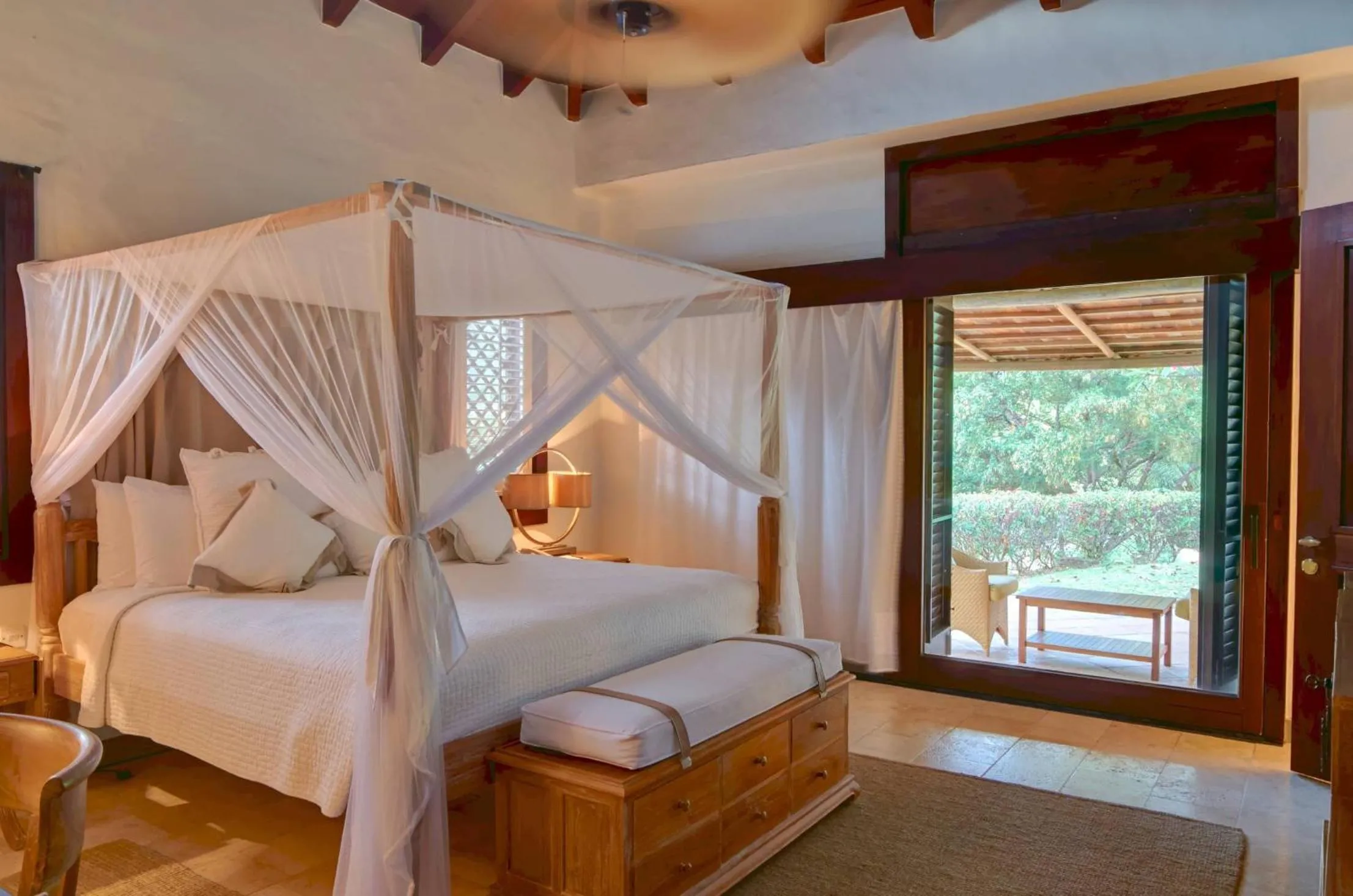 Bed in Canouan Estate Resort & Villas