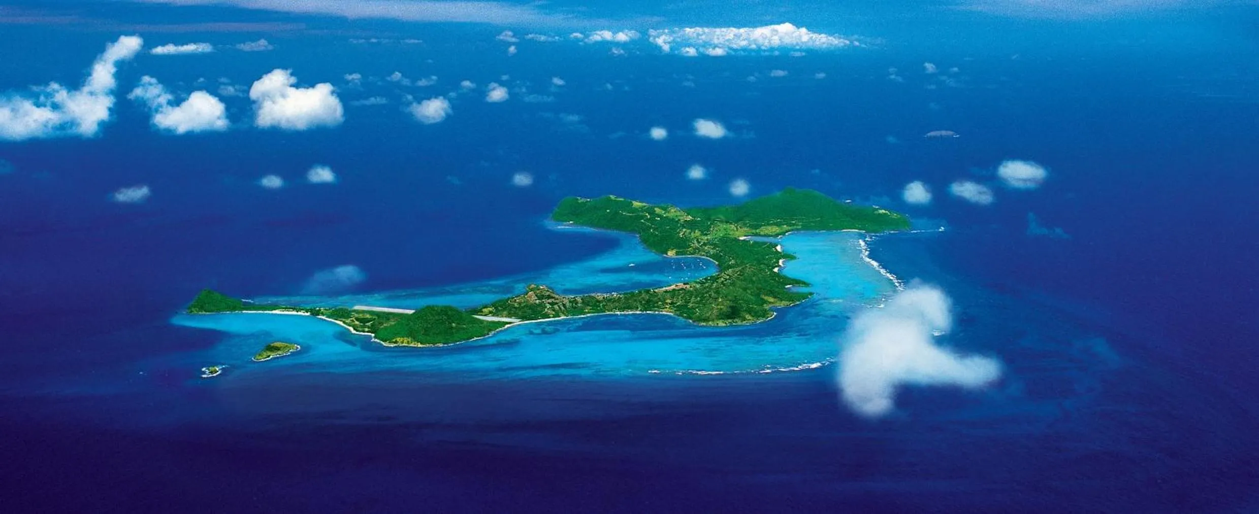 Bird's eye view in Canouan Estate Resort & Villas