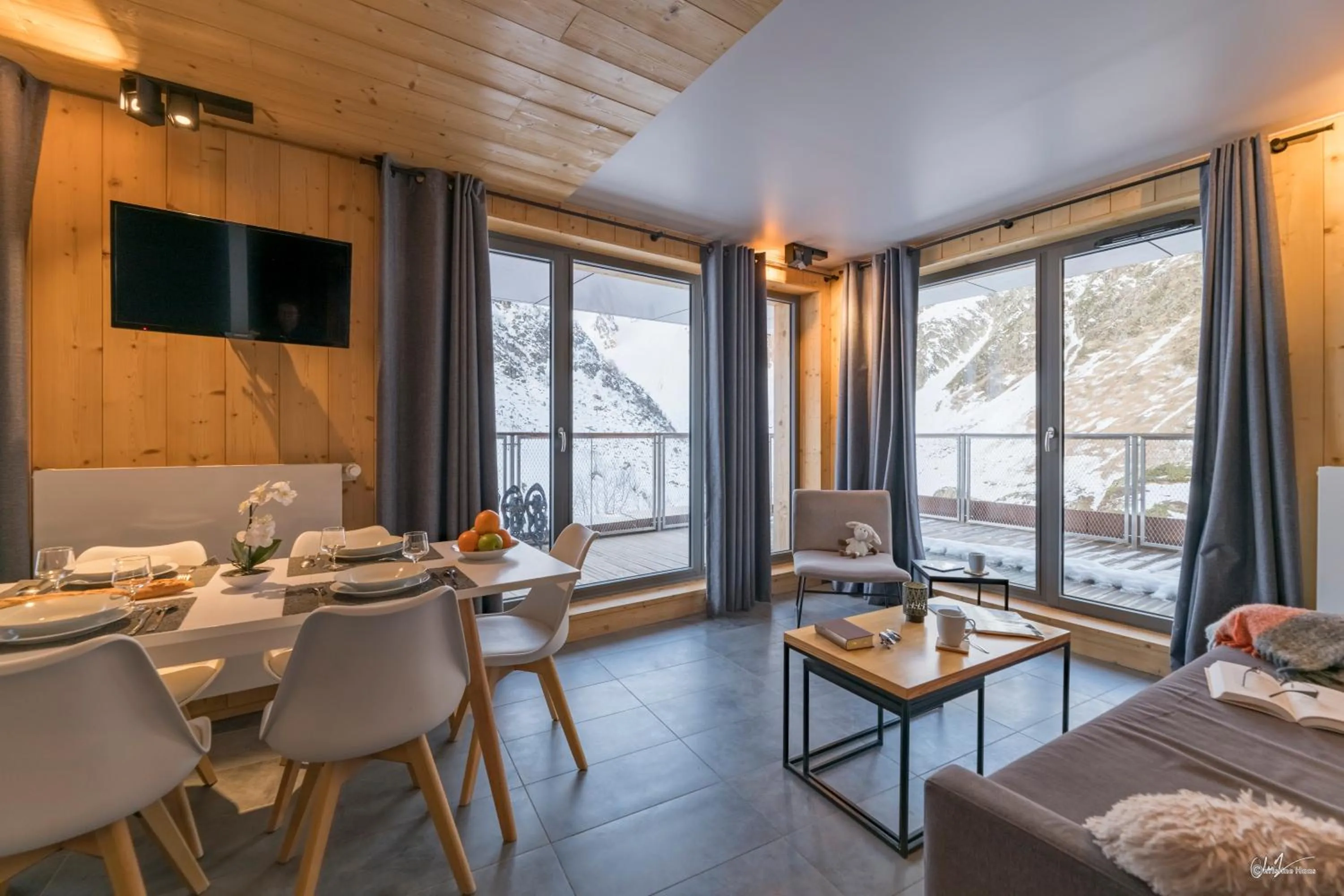 Living room in Lagrange Vacances L’Écrin du Badet