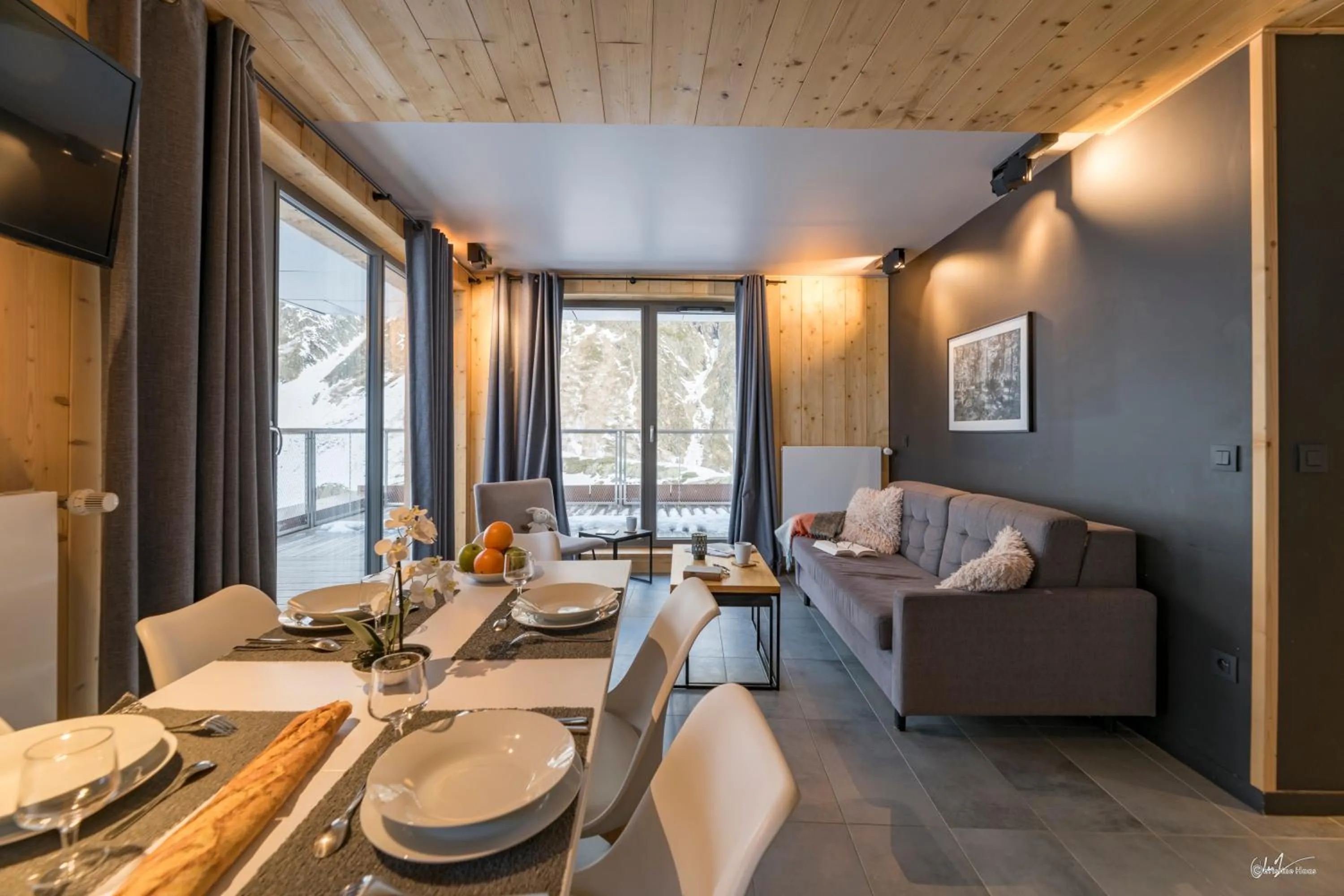 Living room in Lagrange Vacances L’Écrin du Badet