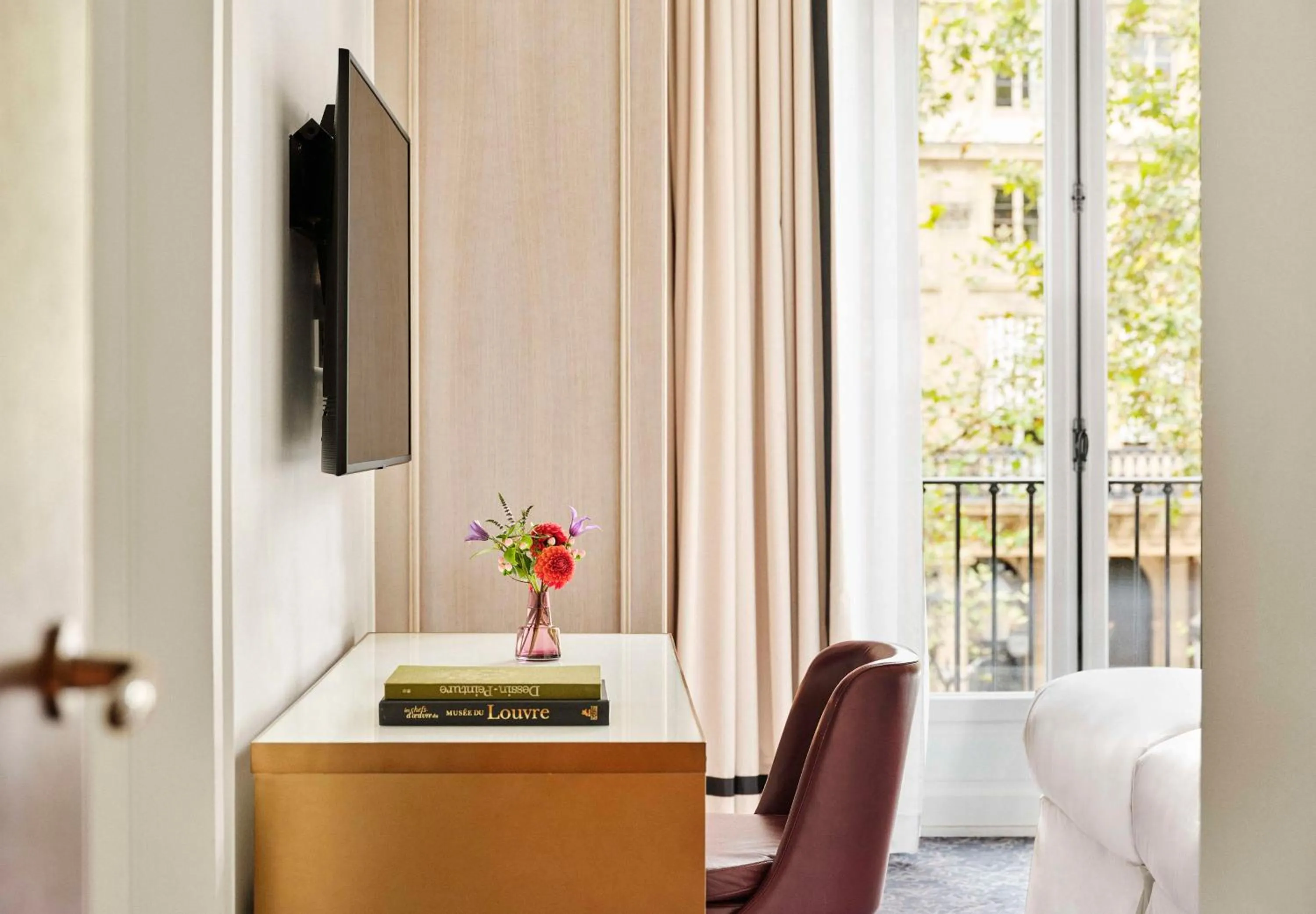 Bedroom in Hôtel du Louvre, in The Unbound Collection by Hyatt