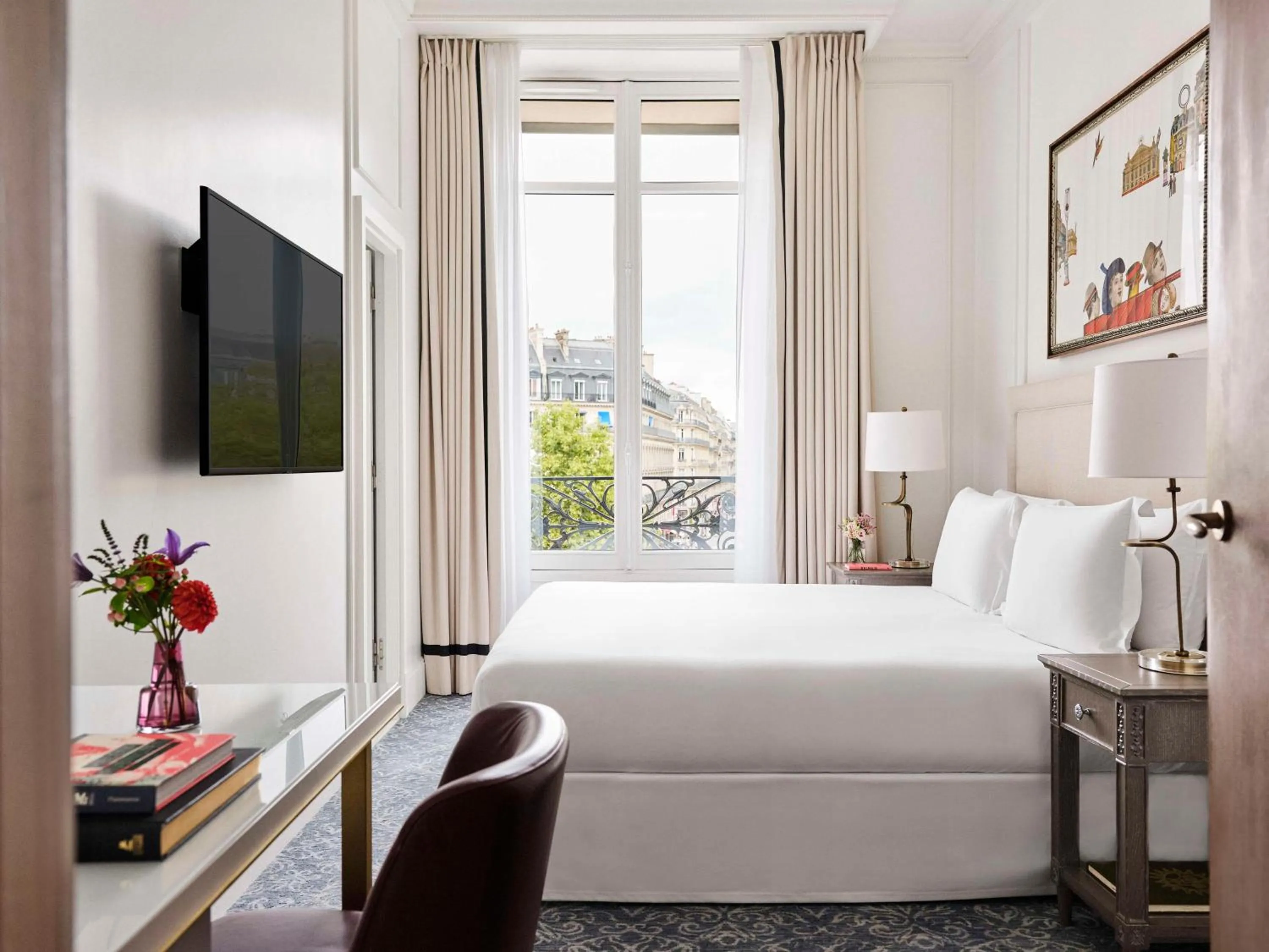 Bedroom, Bed in Hôtel du Louvre, in The Unbound Collection by Hyatt