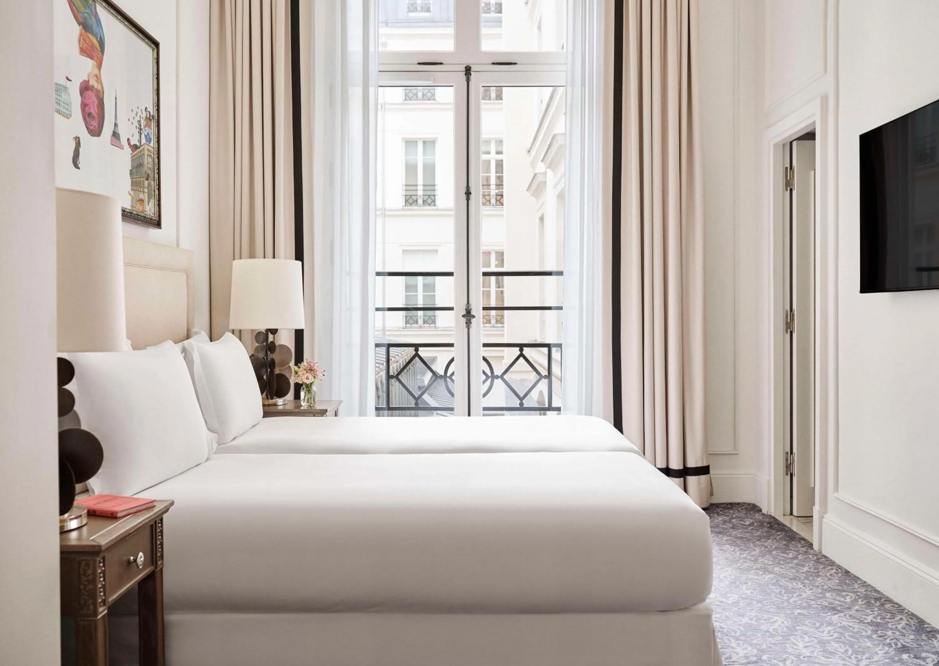 Bedroom, Bed in Hôtel du Louvre, in The Unbound Collection by Hyatt