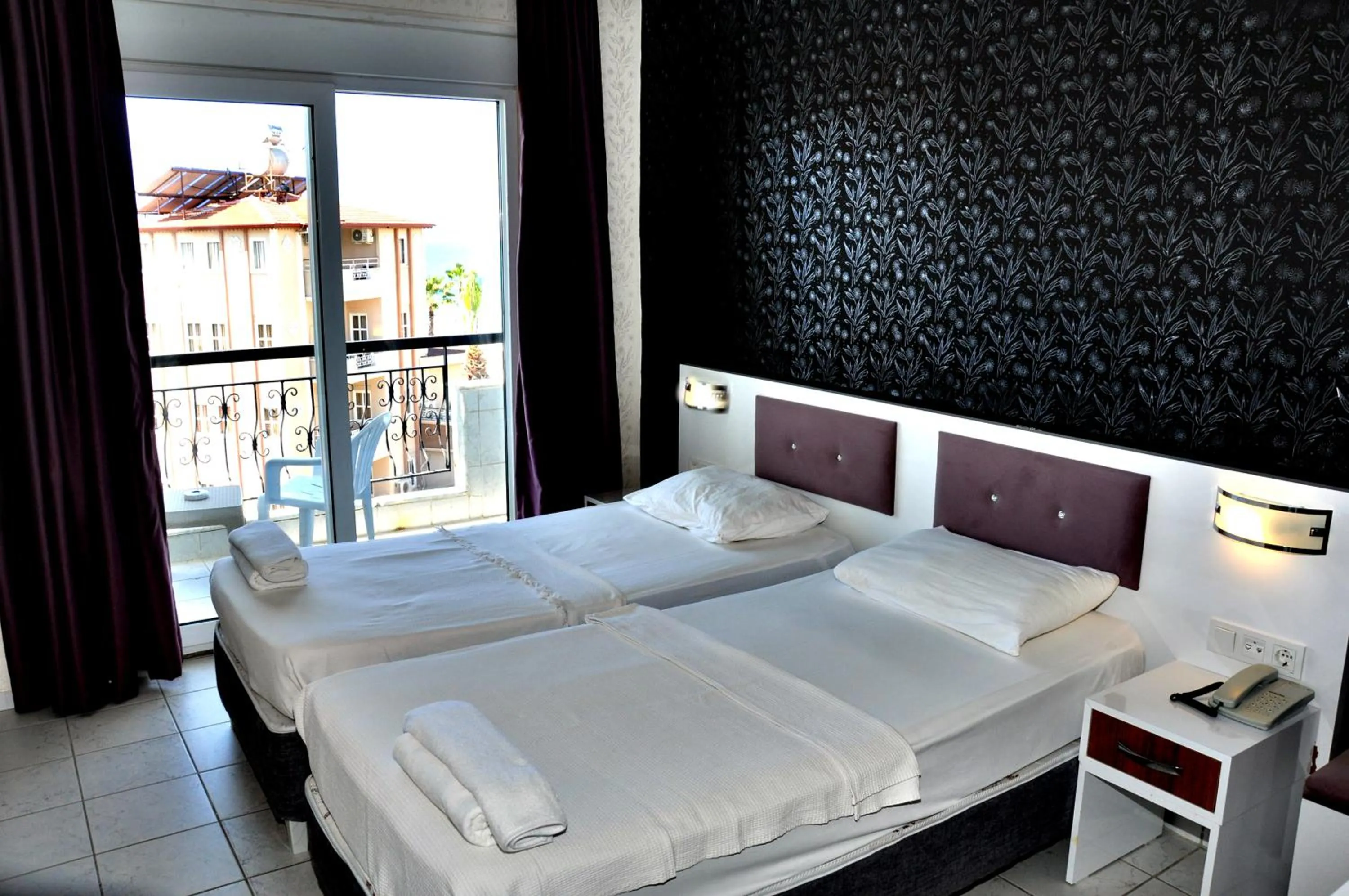 Bed in Saygılı Beach Hotel