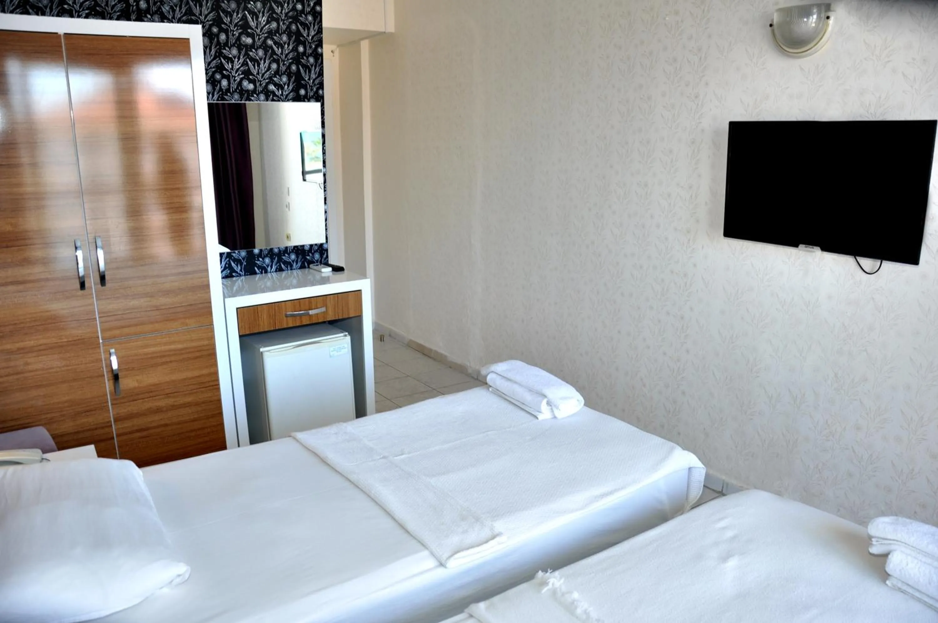 Bed in Saygılı Beach Hotel