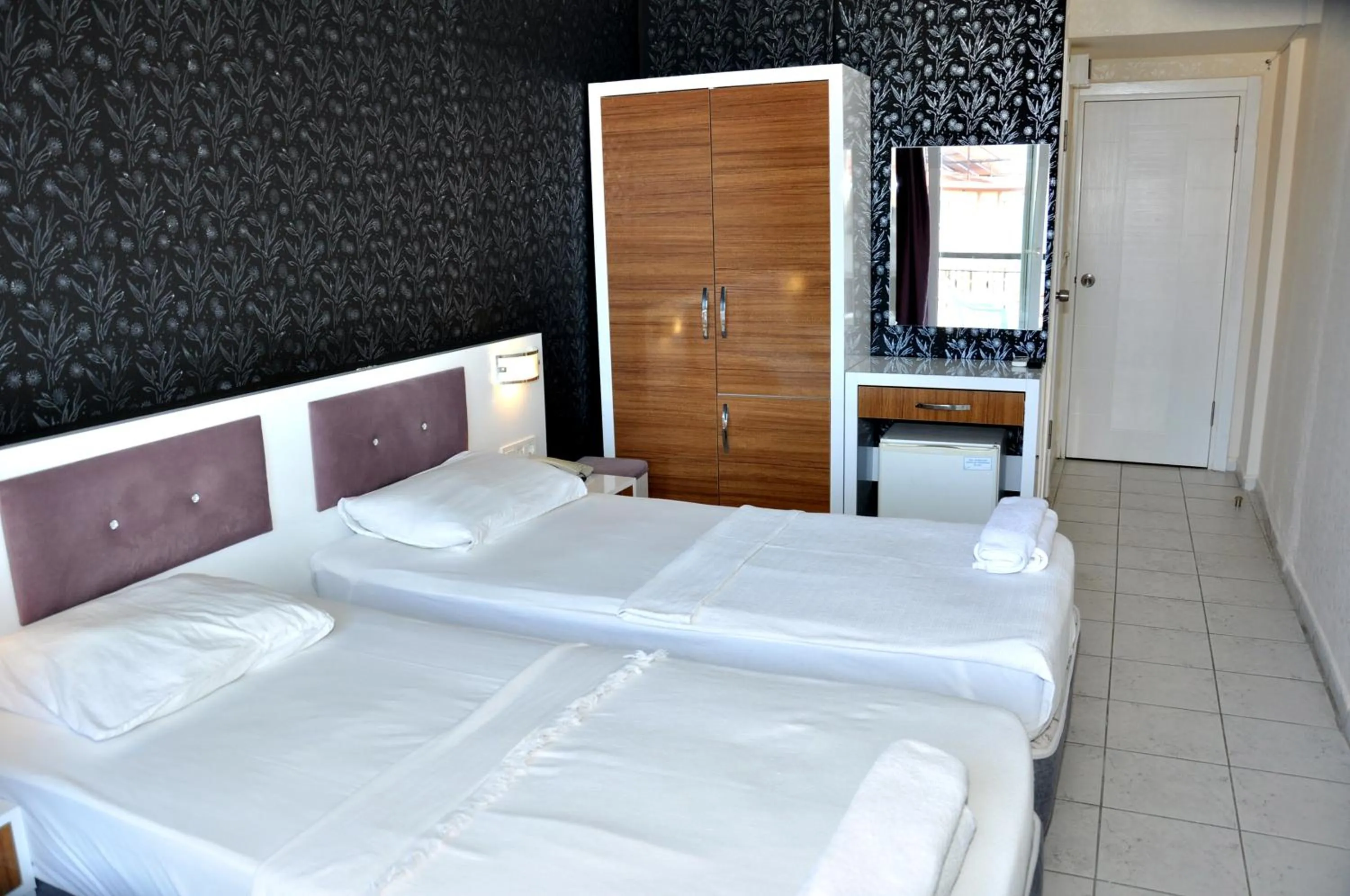 Bed in Saygılı Beach Hotel