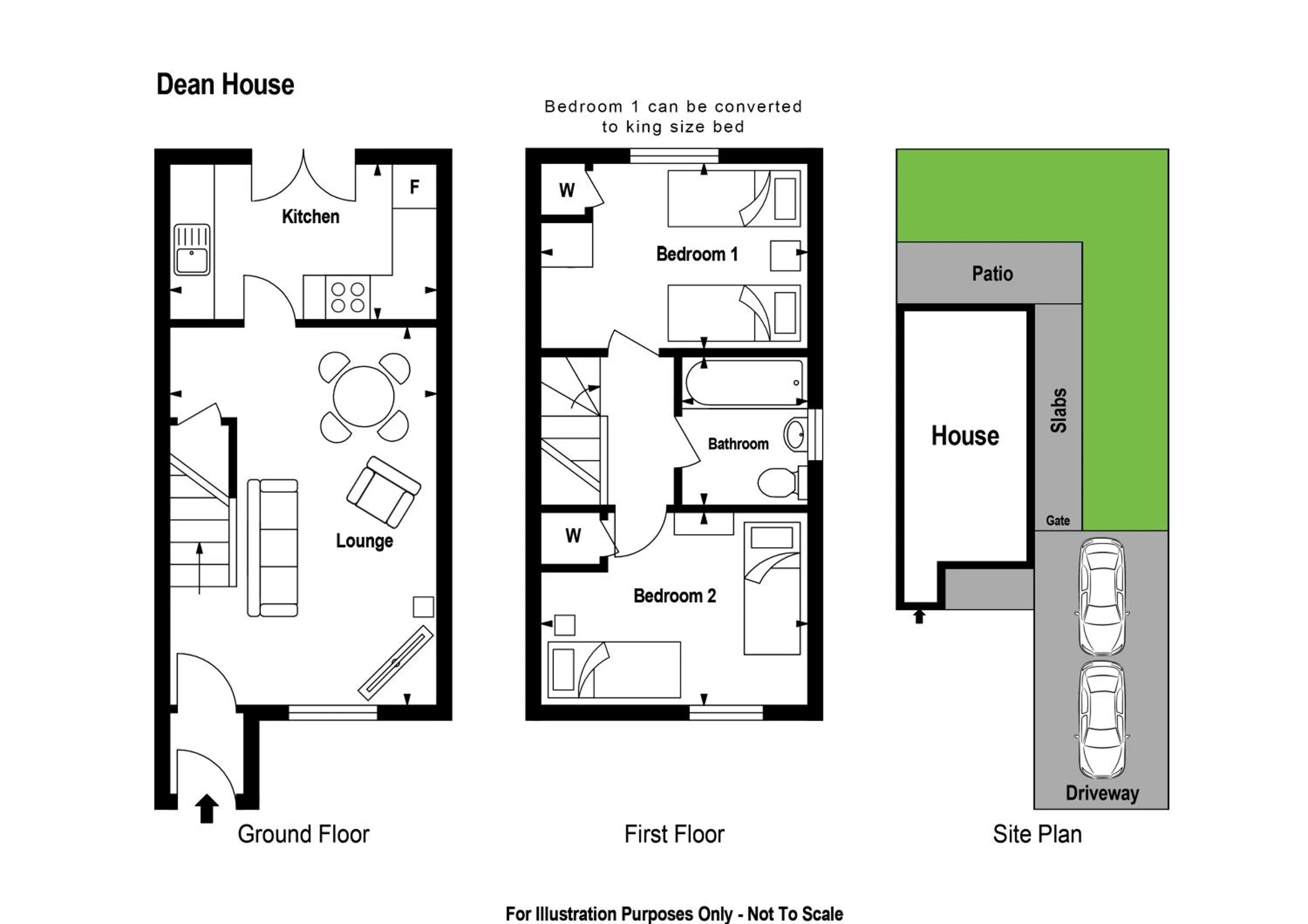 Floor plan in 2BR-Dean Hse-Fully Equipped-Parking-WiFi-Short Long Stays