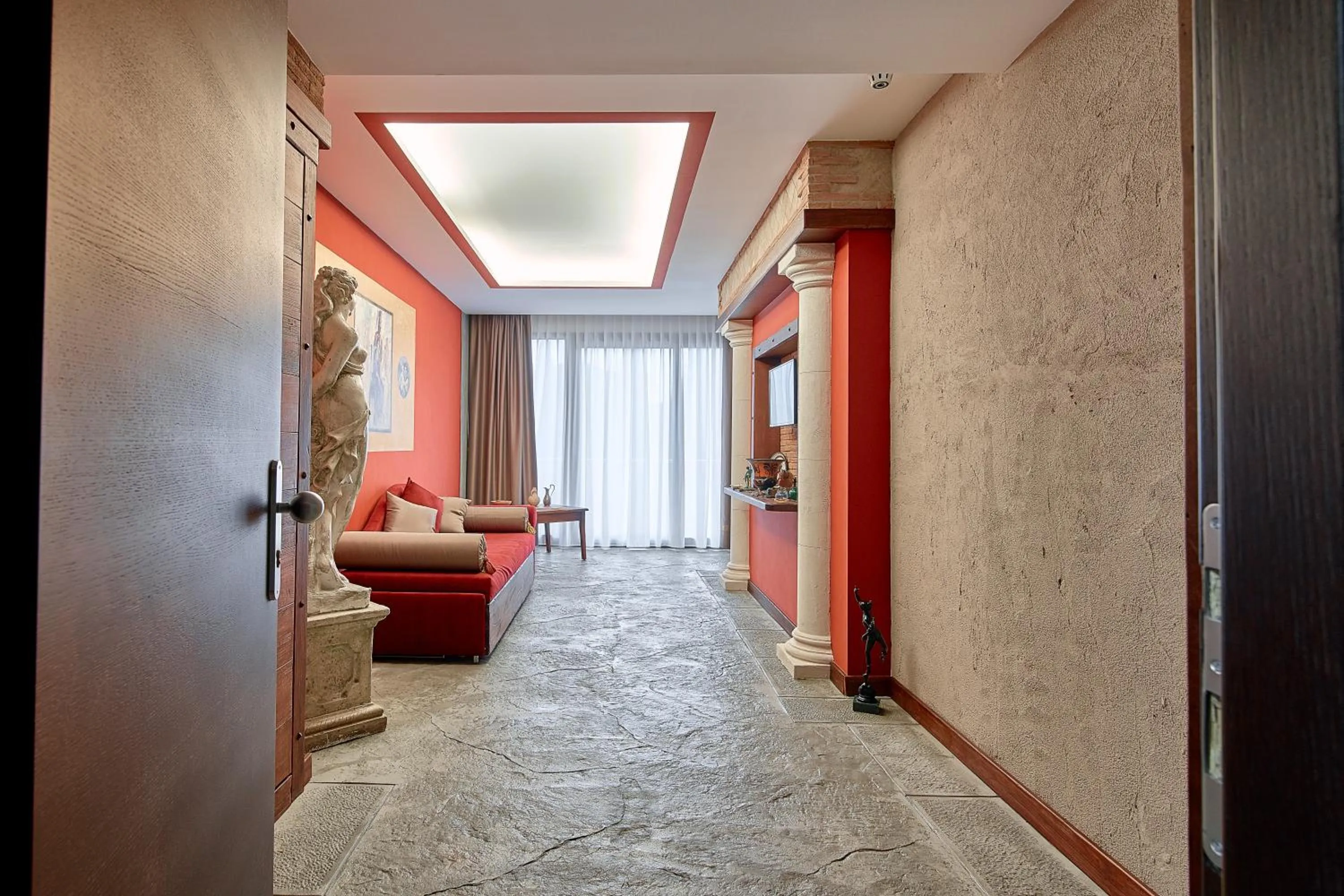 Living room, Bed in Hotel del Sole