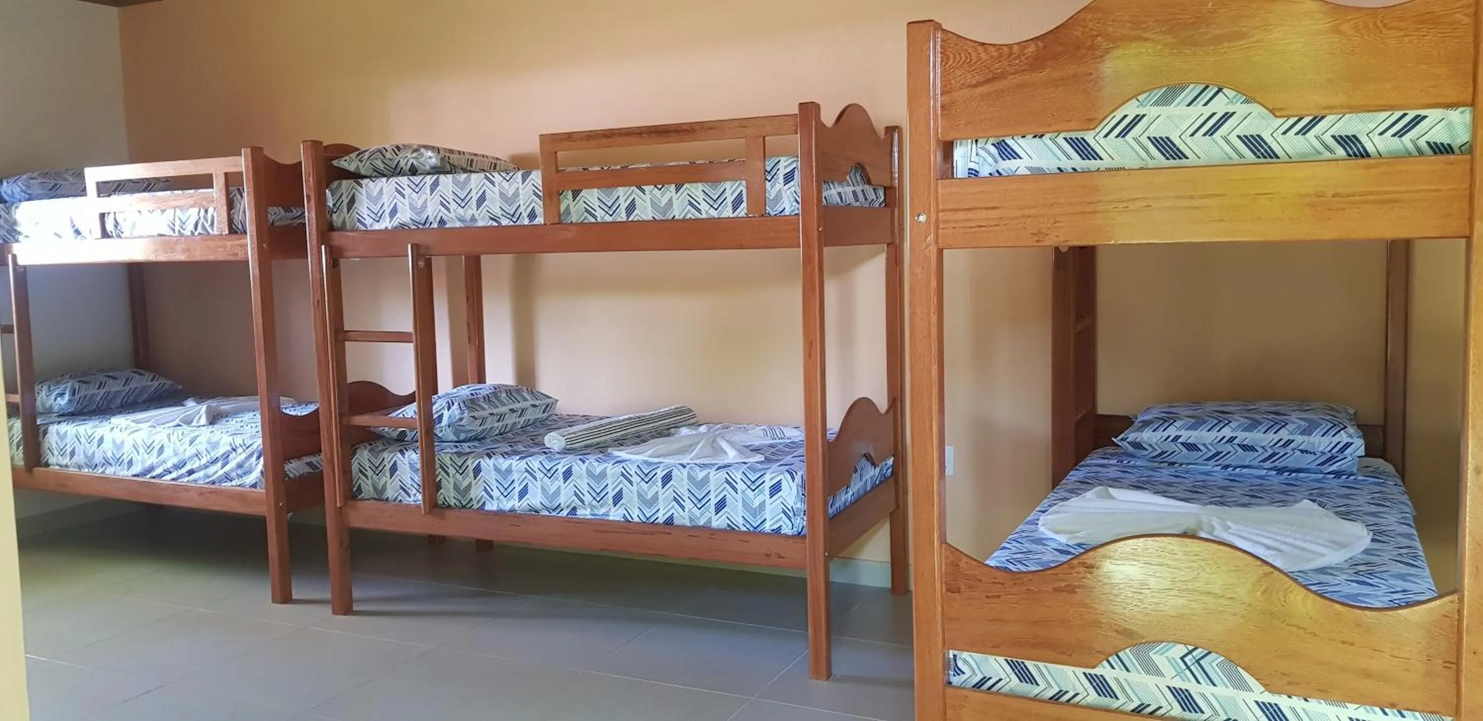 Bed in Pousada Água Viva