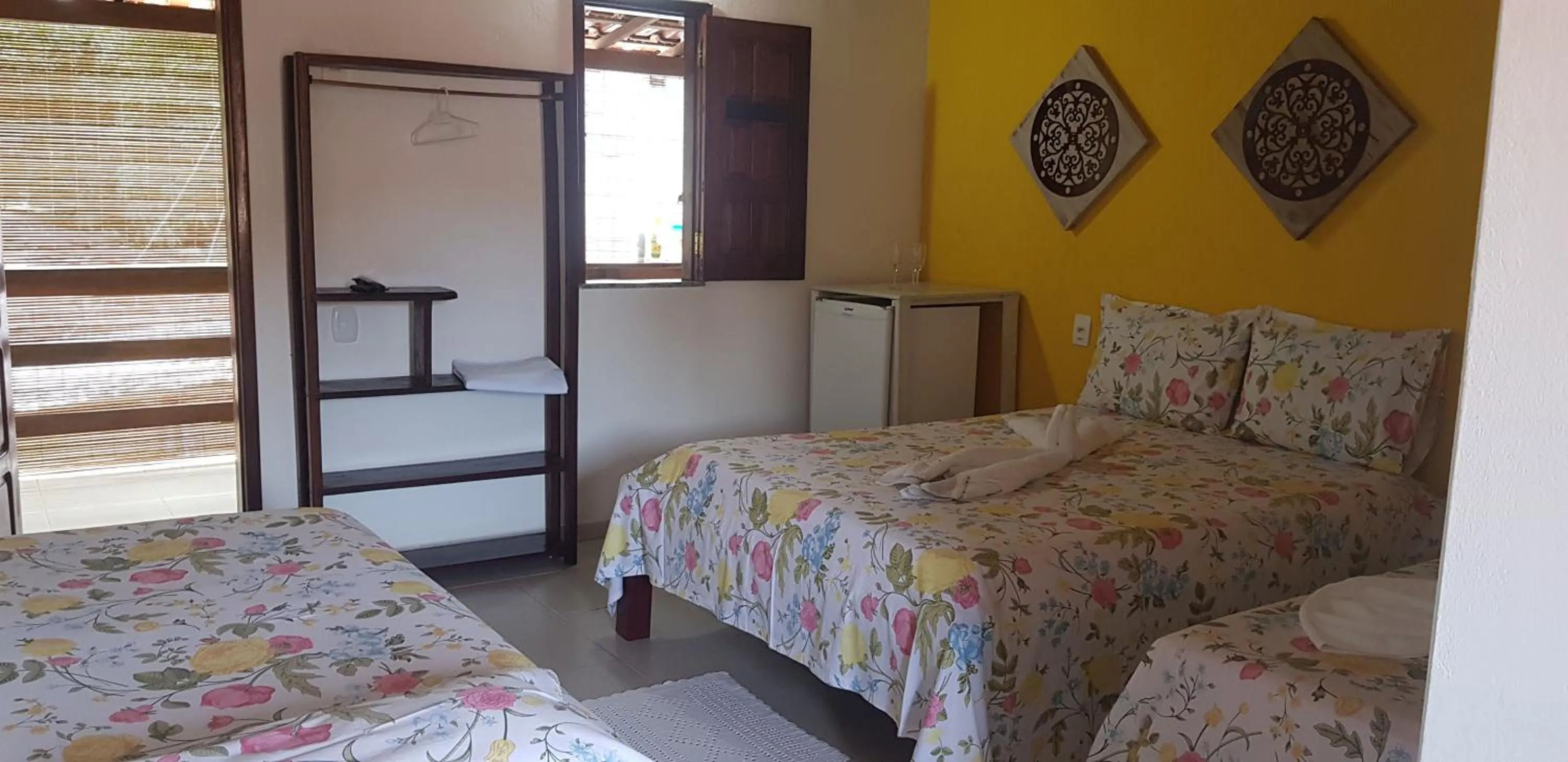 Bed in Pousada Água Viva