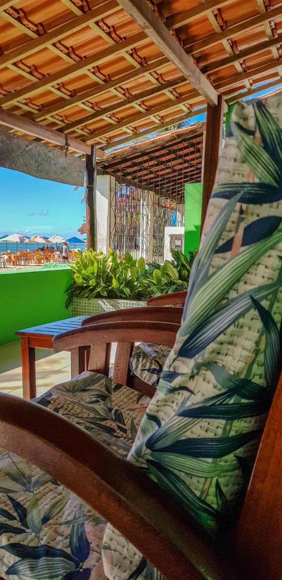 Balcony/Terrace in Pousada Água Viva
