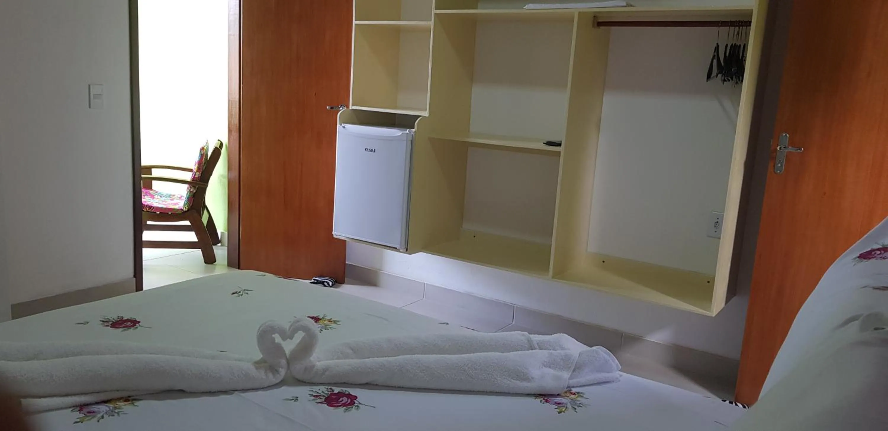 Bed in Pousada Água Viva