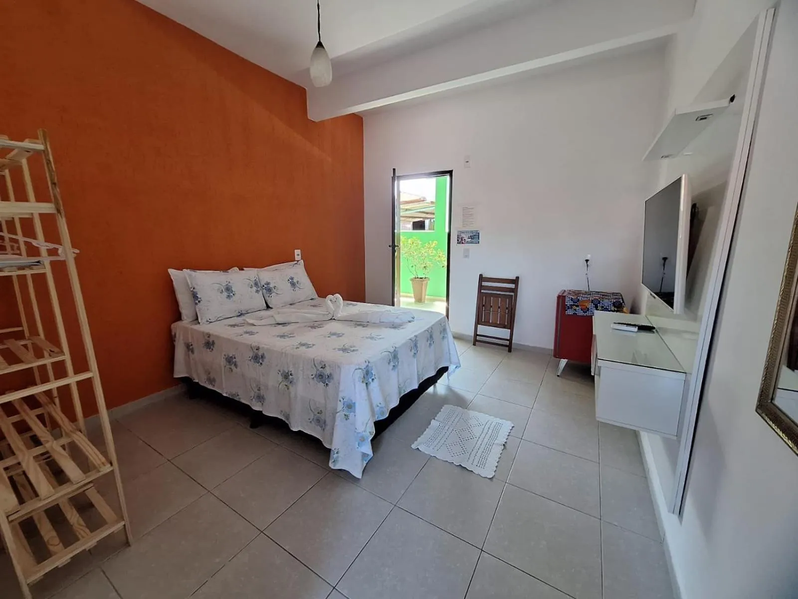Bed in Pousada Água Viva