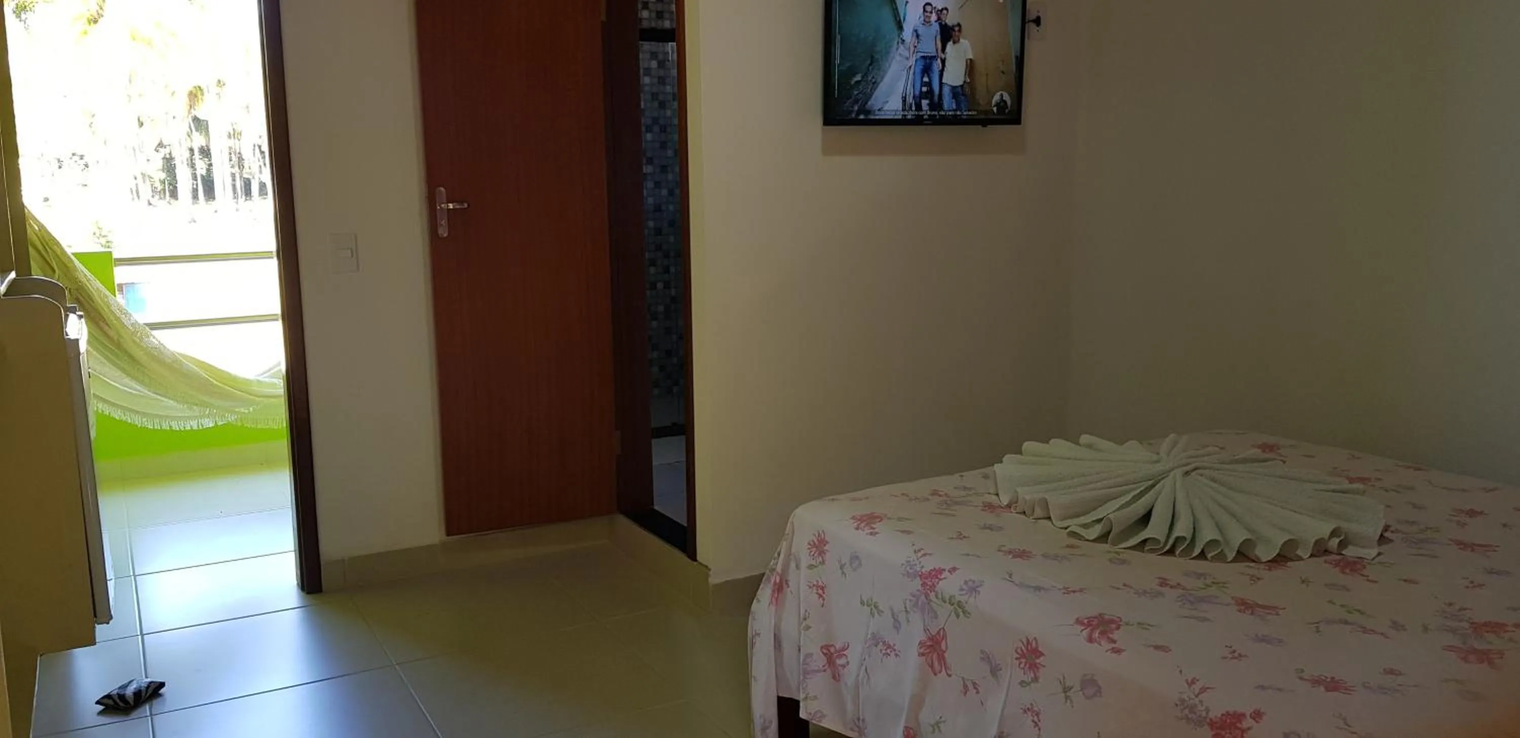 Bed in Pousada Água Viva