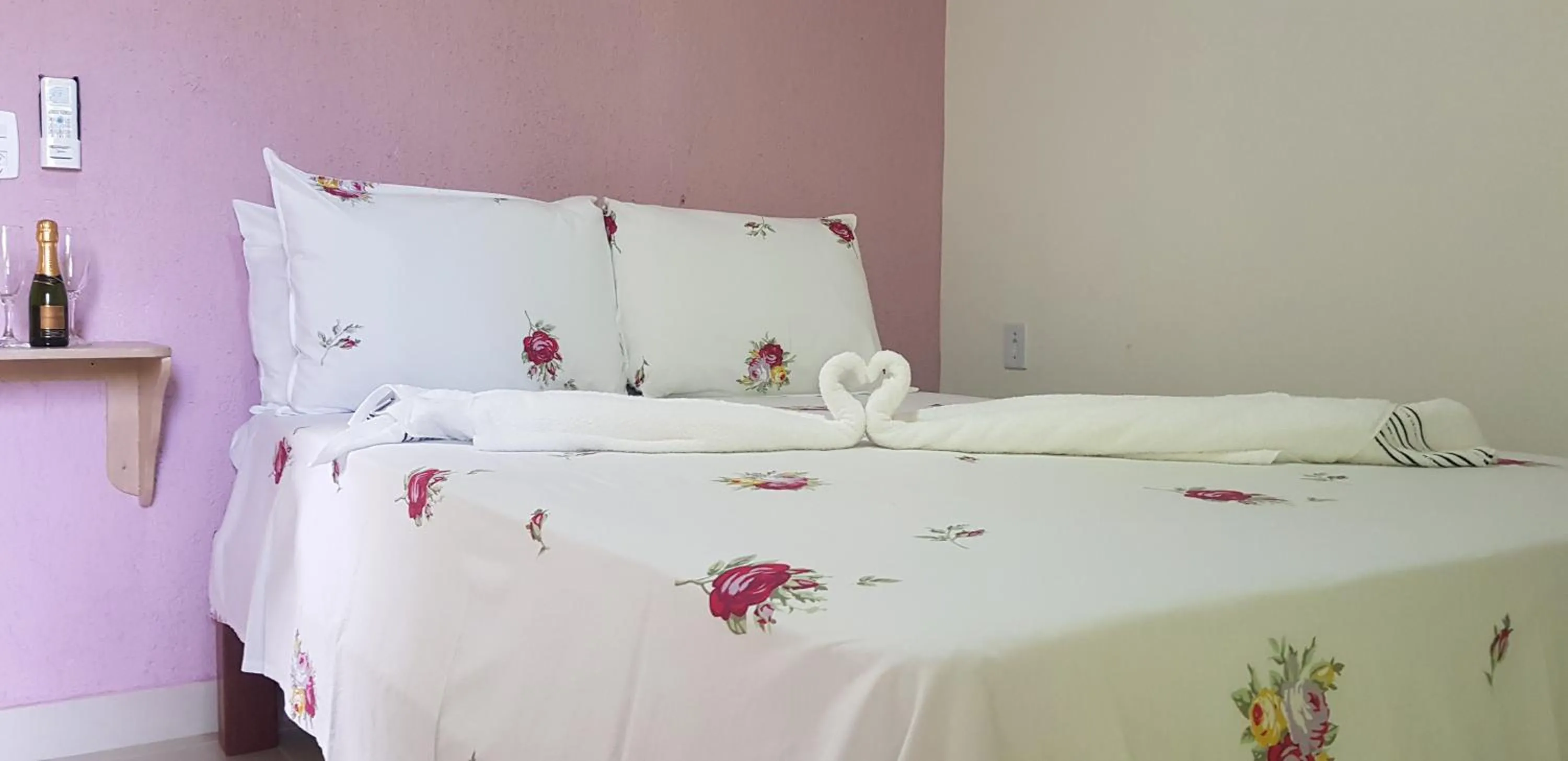 Bed in Pousada Água Viva