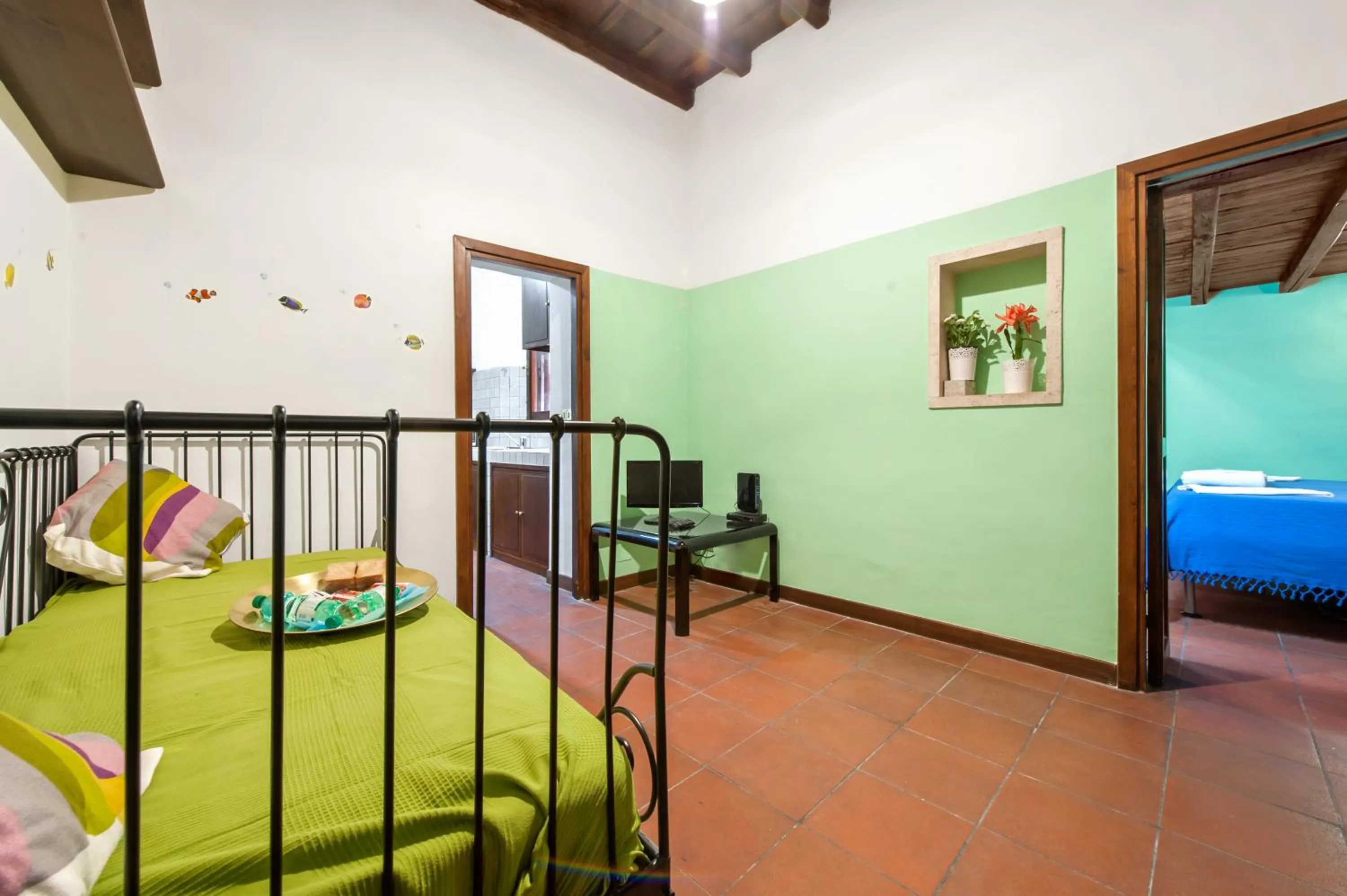 Dining area, Bed in Signor Suite Colosseo