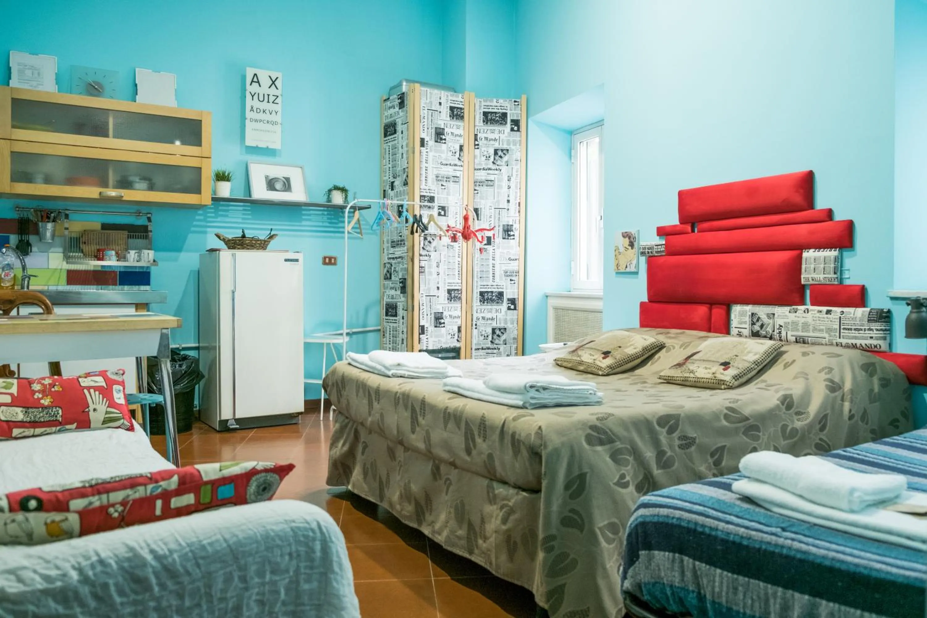 Kitchen or kitchenette, Bed in Signor Suite Colosseo
