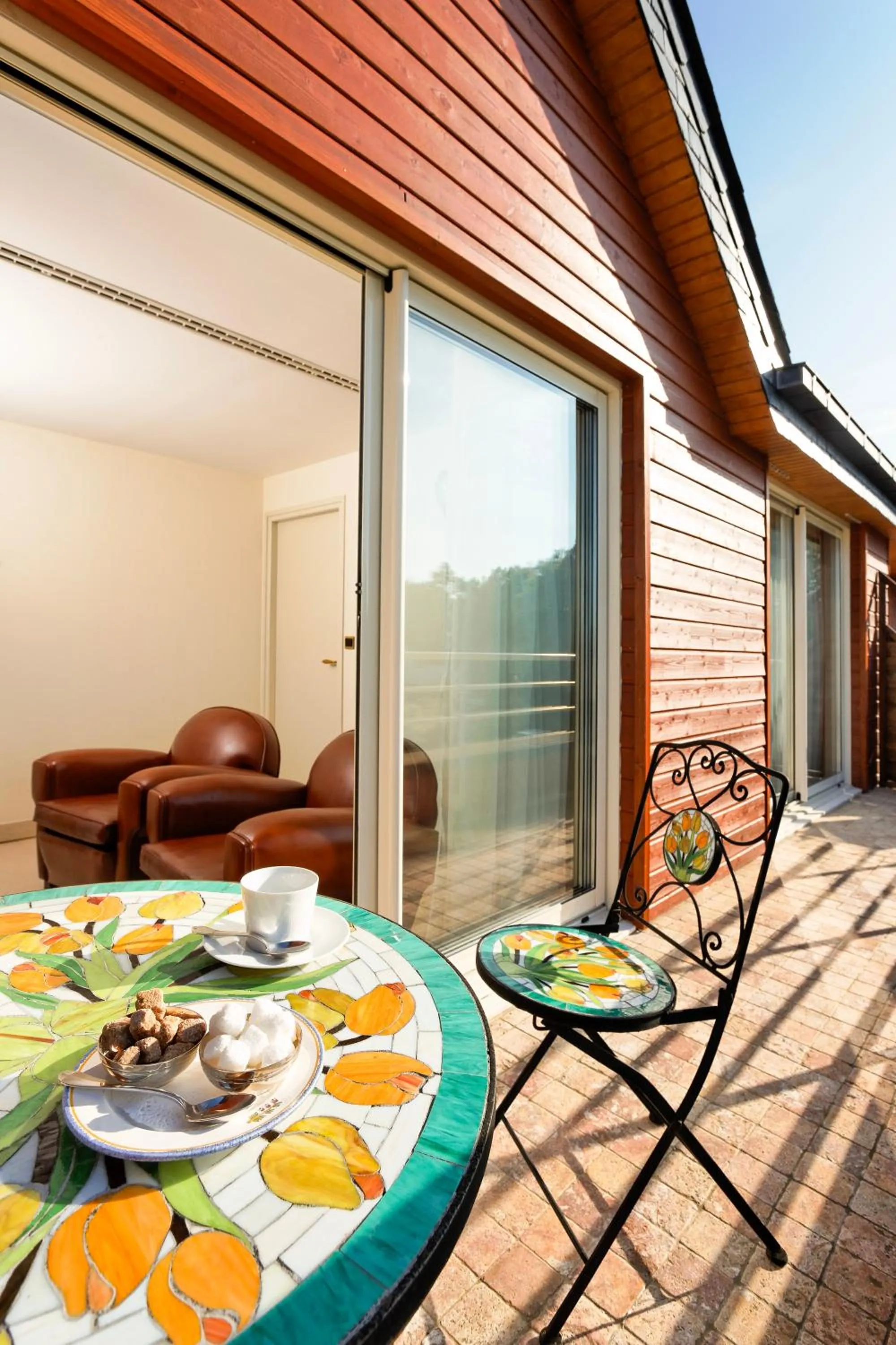Balcony/Terrace in Logis L'Auberge - Maison Glenn Anna