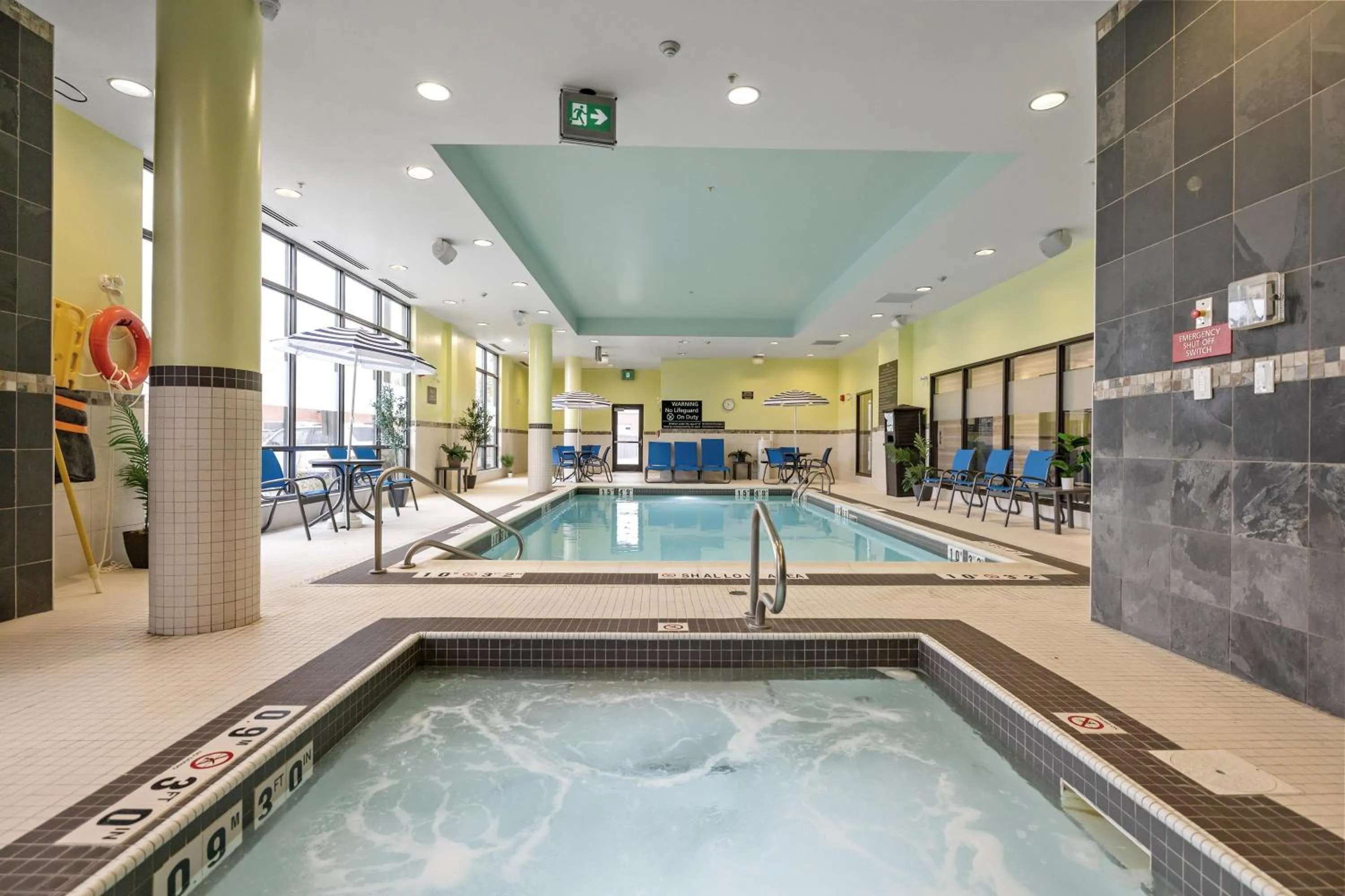 Pool view in Hampton Inn by Hilton Winnipeg