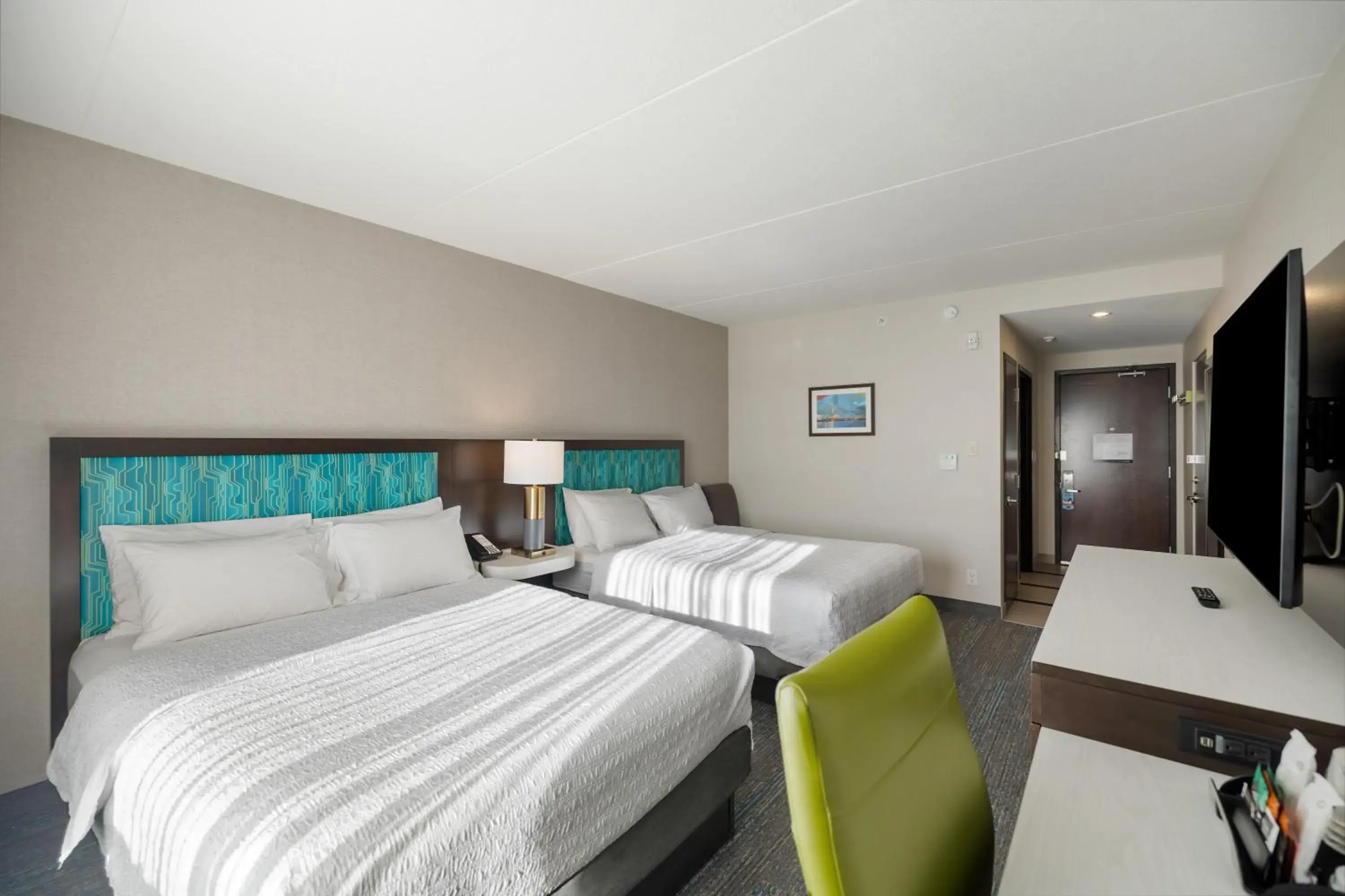 Bed in Hampton Inn by Hilton Winnipeg Bed in Hampton Inn by Hilton Winnipeg