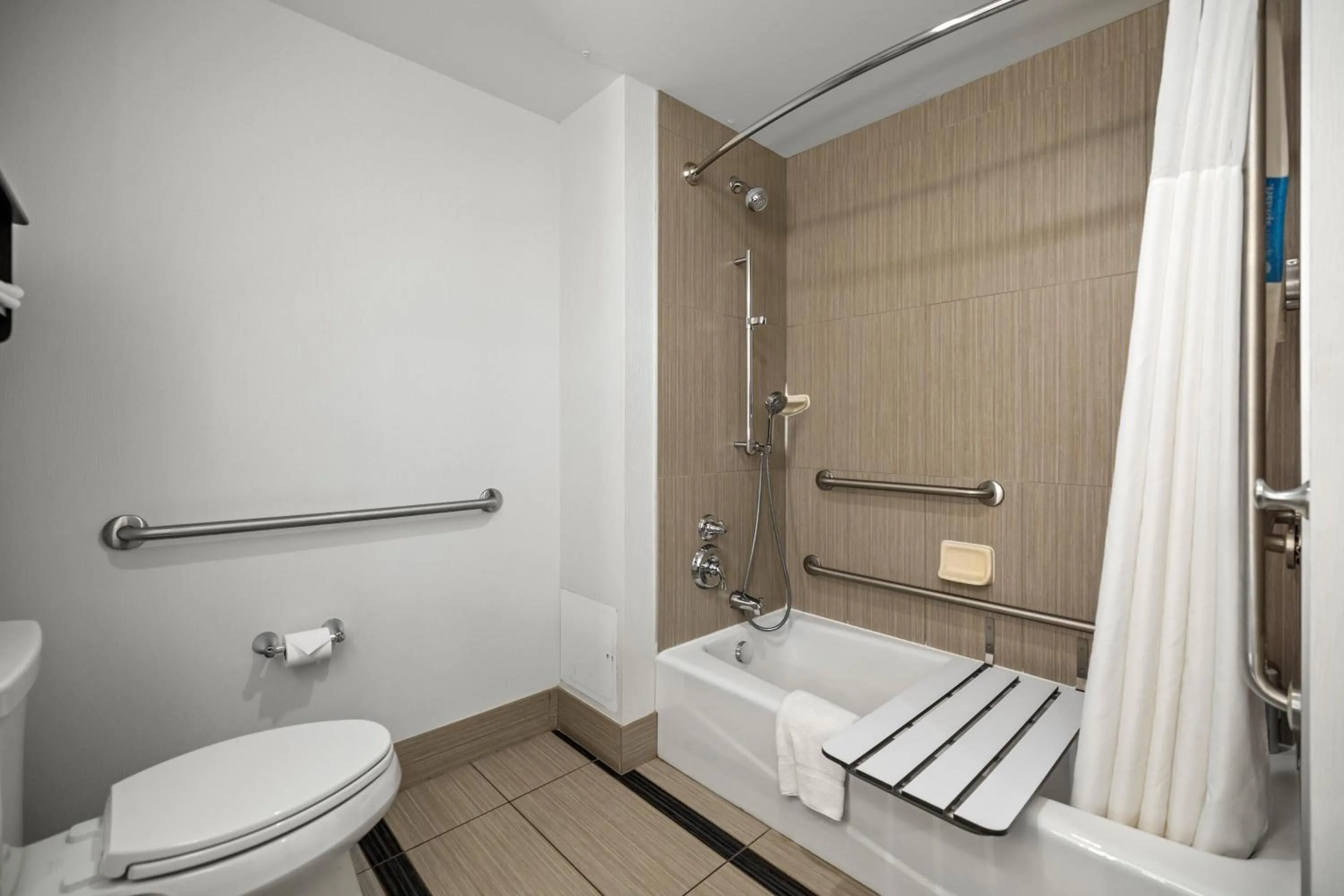 Bathroom in Hampton Inn by Hilton Winnipeg