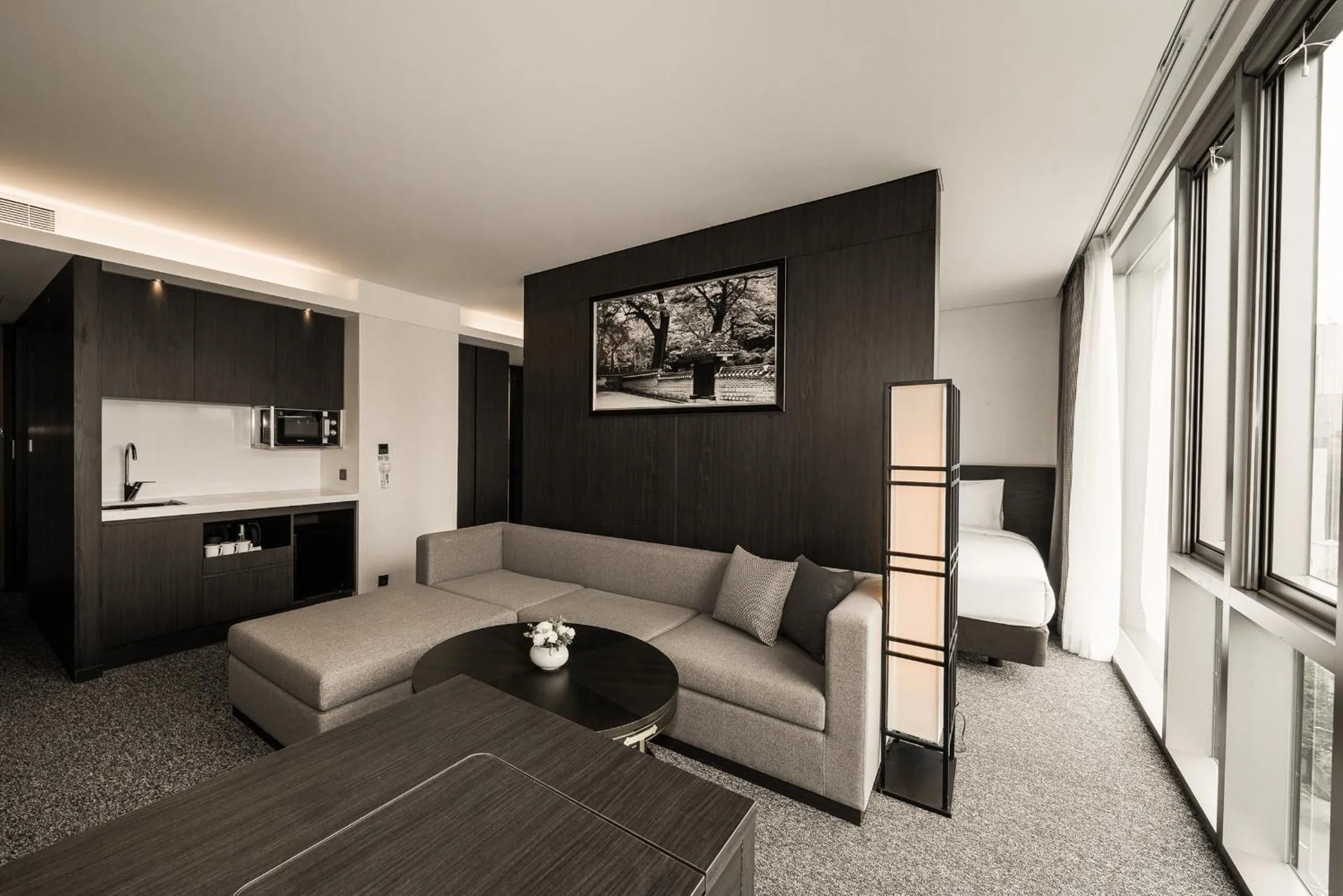 Living room in Nine Tree by Parnas Seoul Insadong