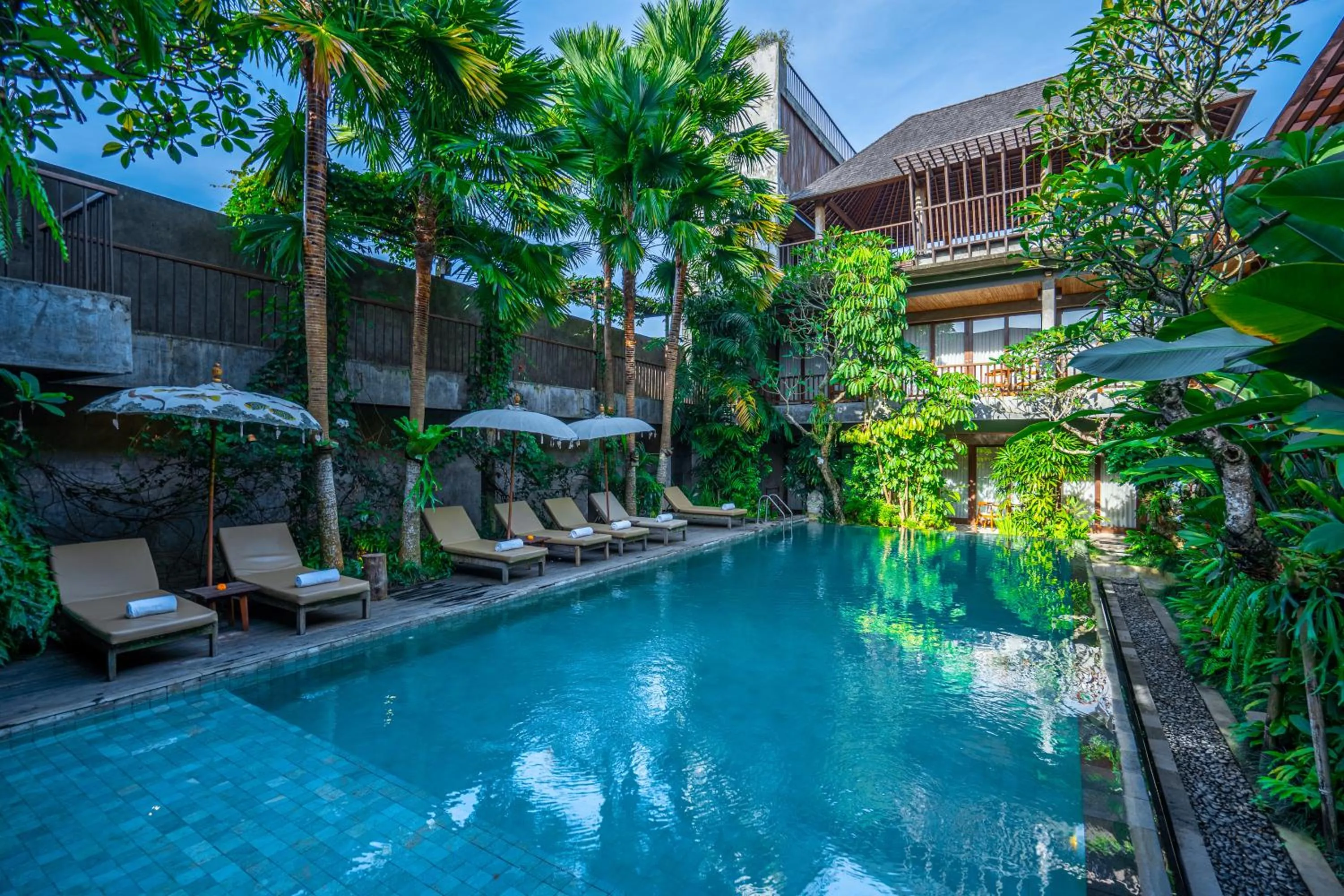 Swimming pool in Purana Suite Ubud