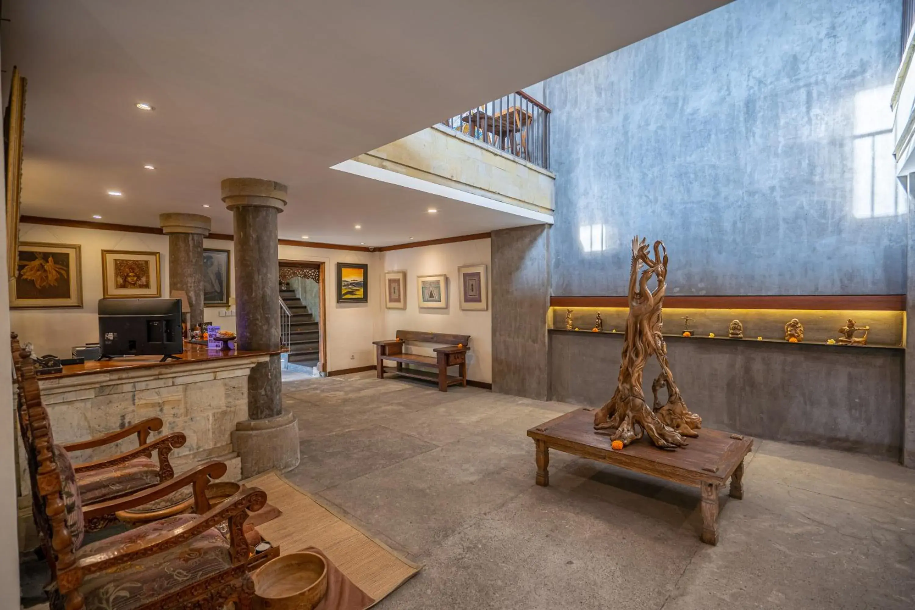 Lobby or reception in Purana Suite Ubud Lobby or reception in Purana Suite Ubud