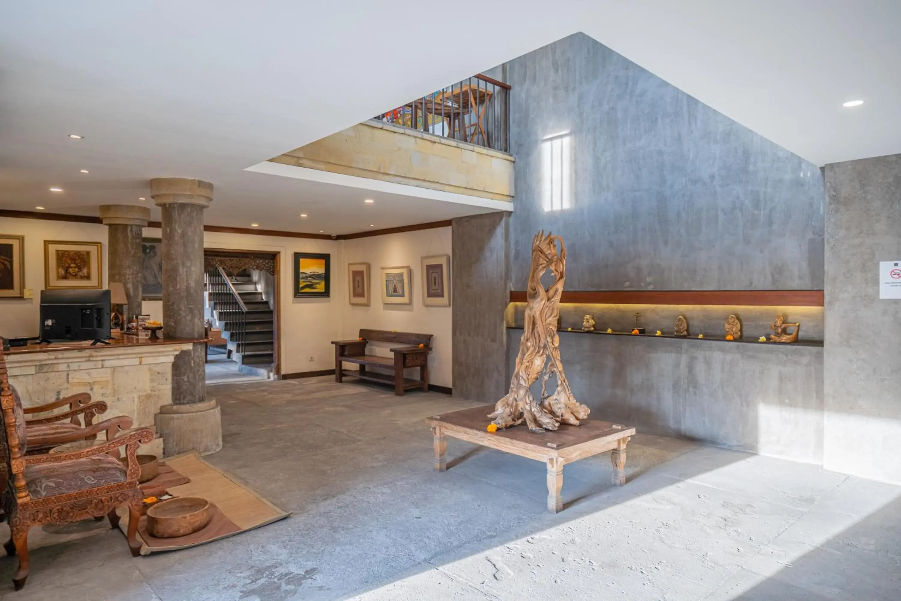 Lobby or reception in Purana Suite Ubud Lobby or reception in Purana Suite Ubud