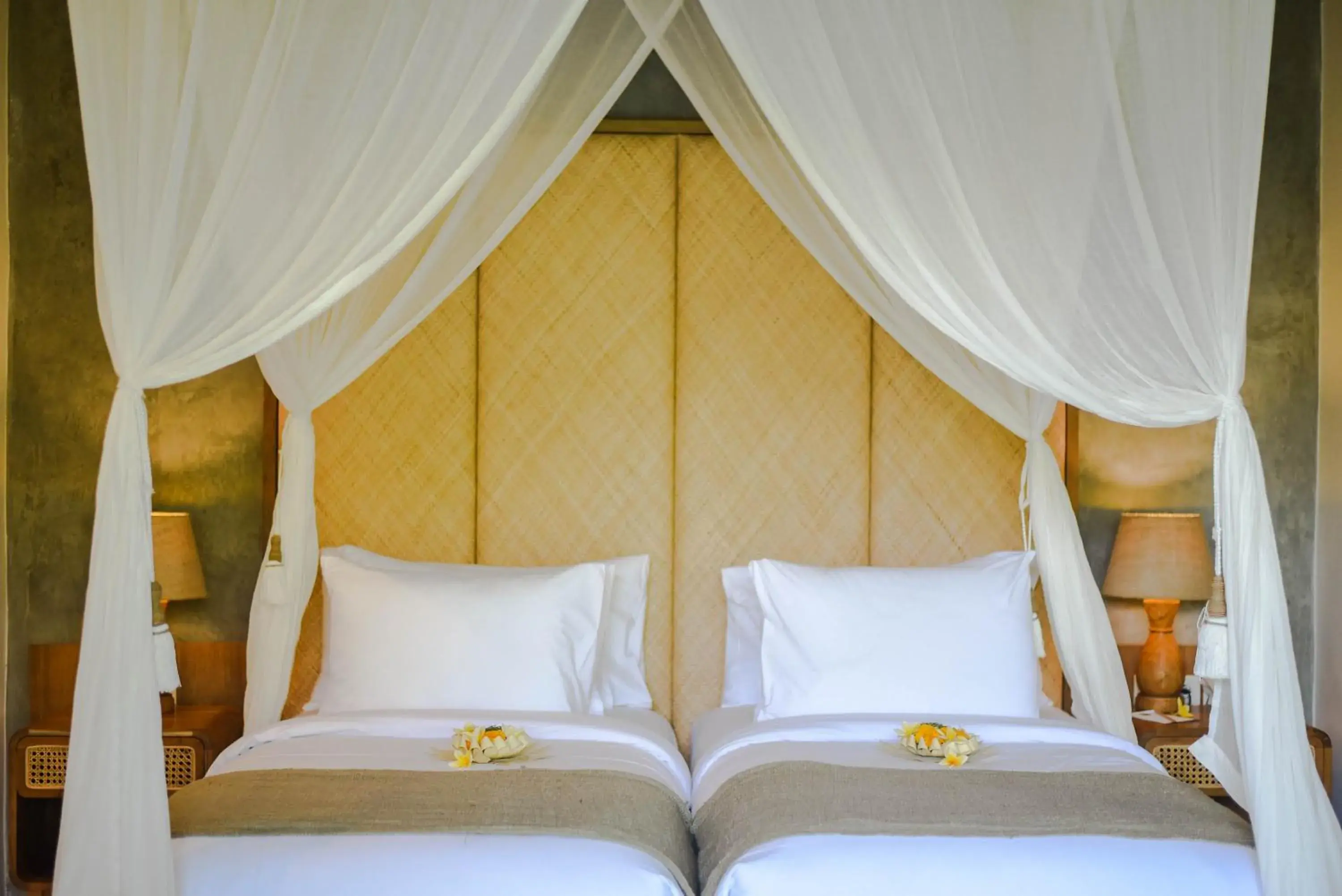 Bed in Purana Suite Ubud Bed in Purana Suite Ubud