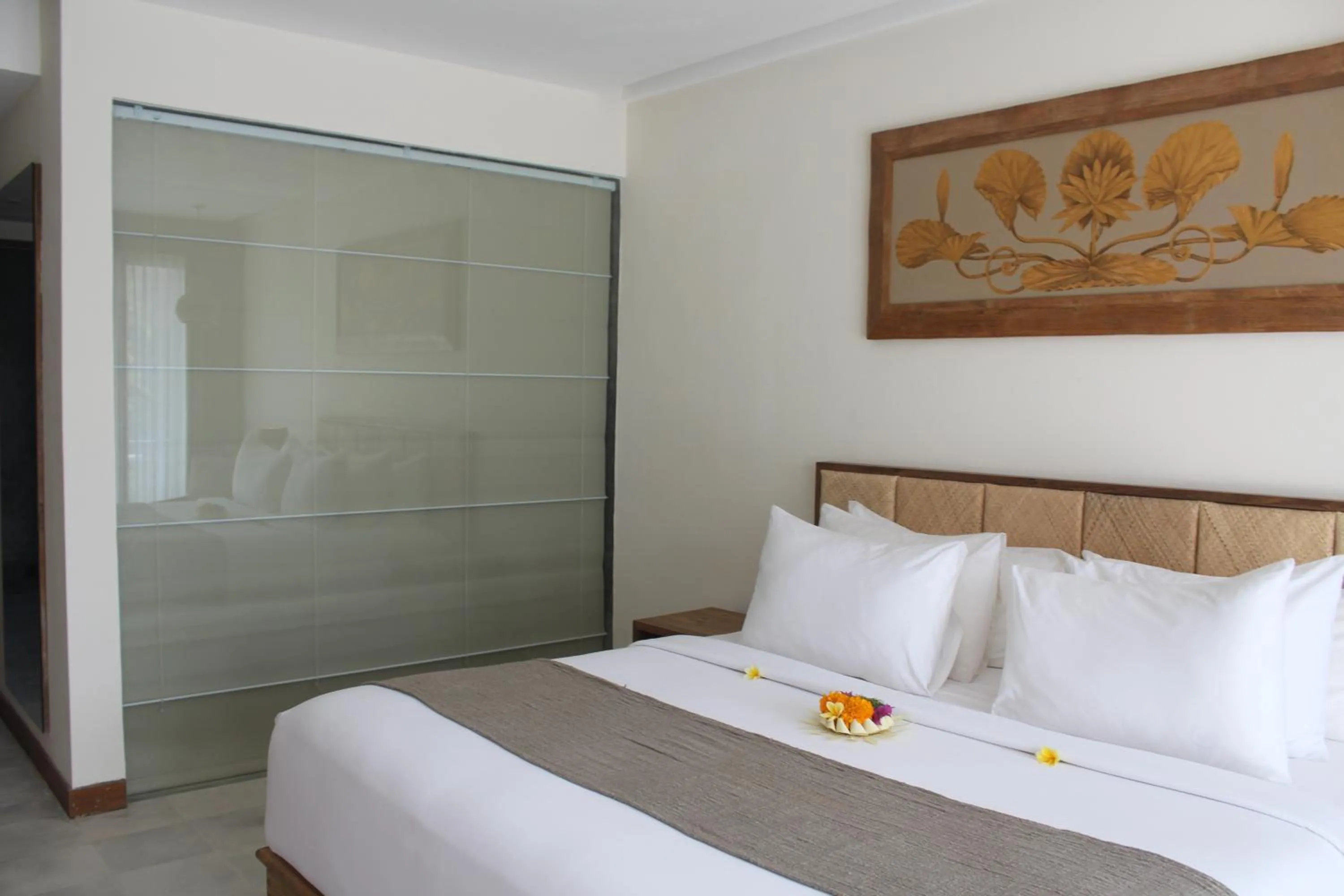 Bed in Purana Suite Ubud