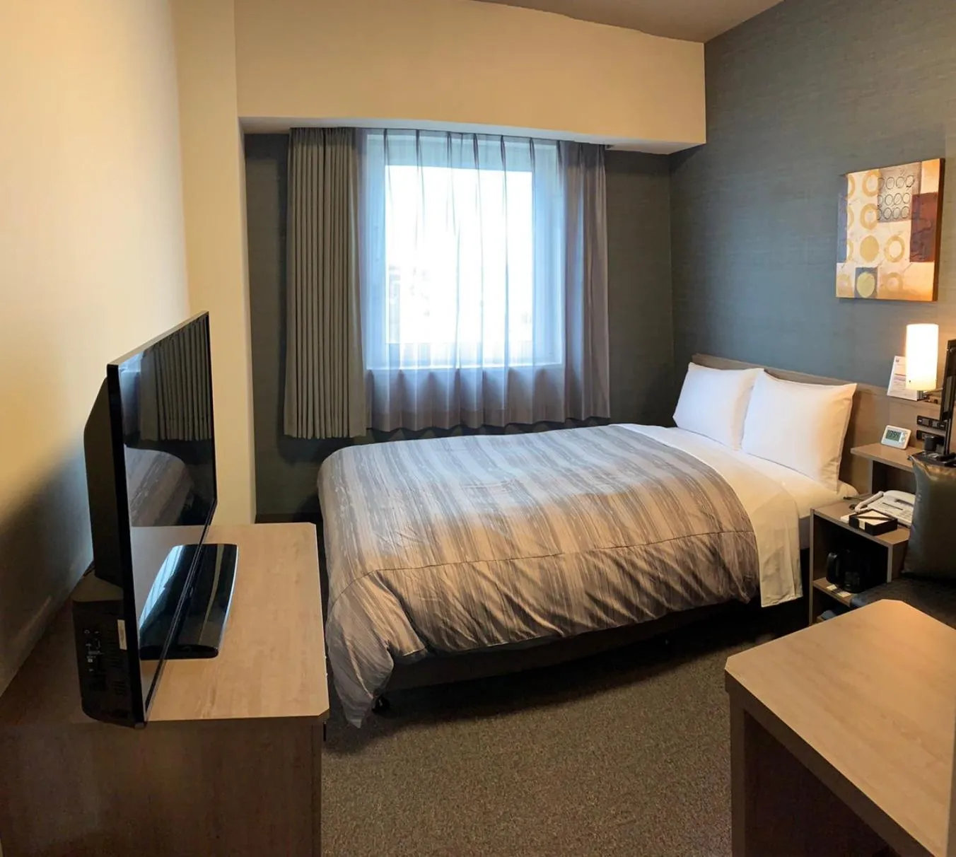 Bed in Hotel Route-Inn Kamisu