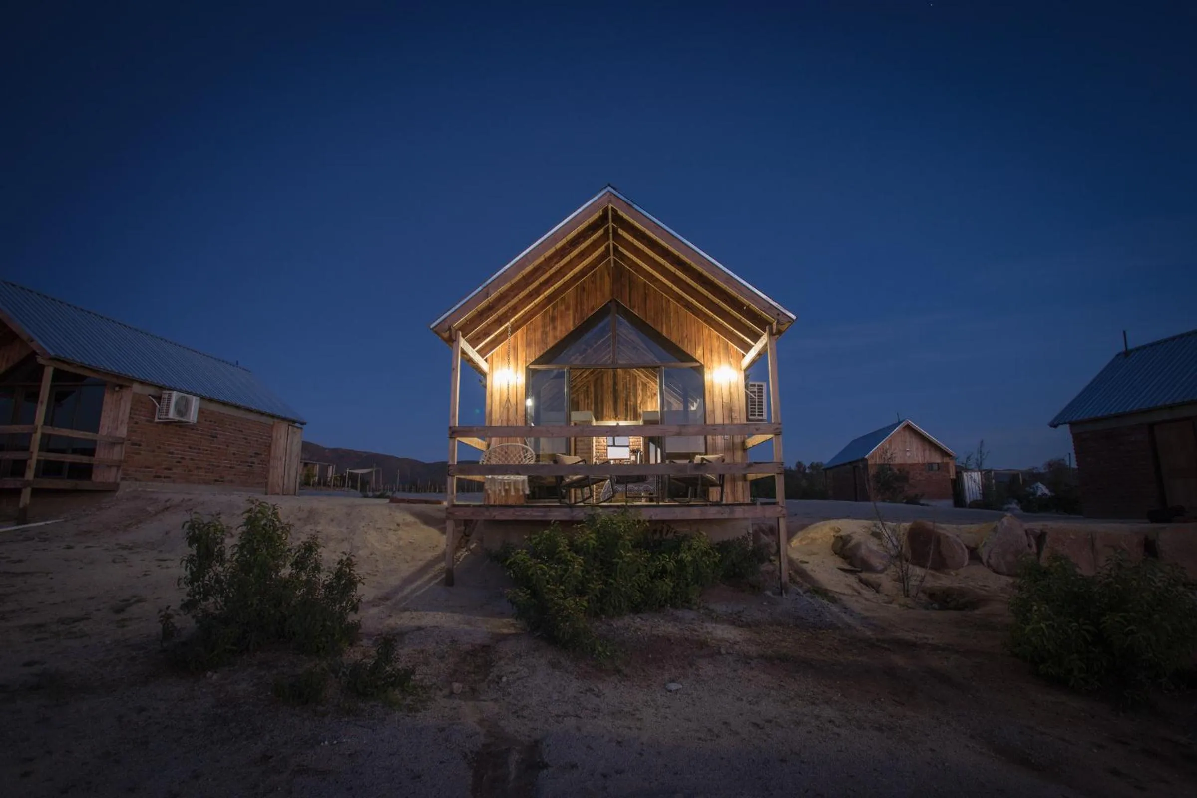 Night in Don Tomas Viñedo cabañas