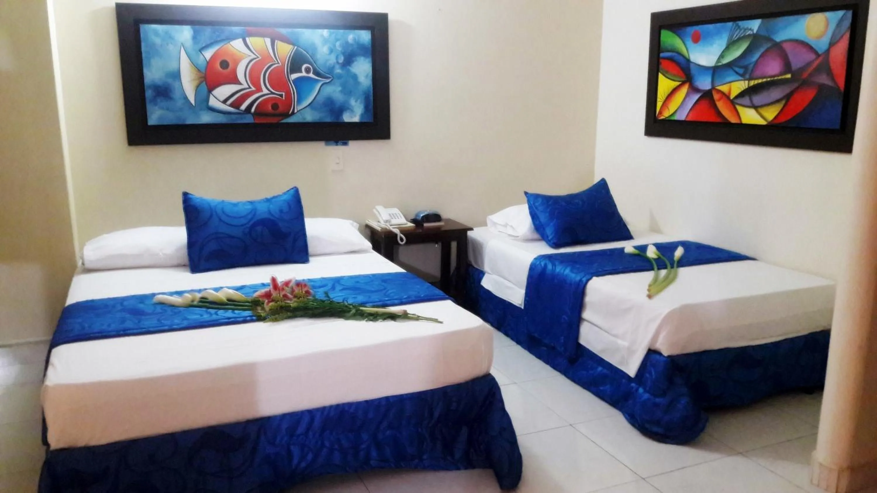 Bed in Hotel Tumburagua Soin Sas