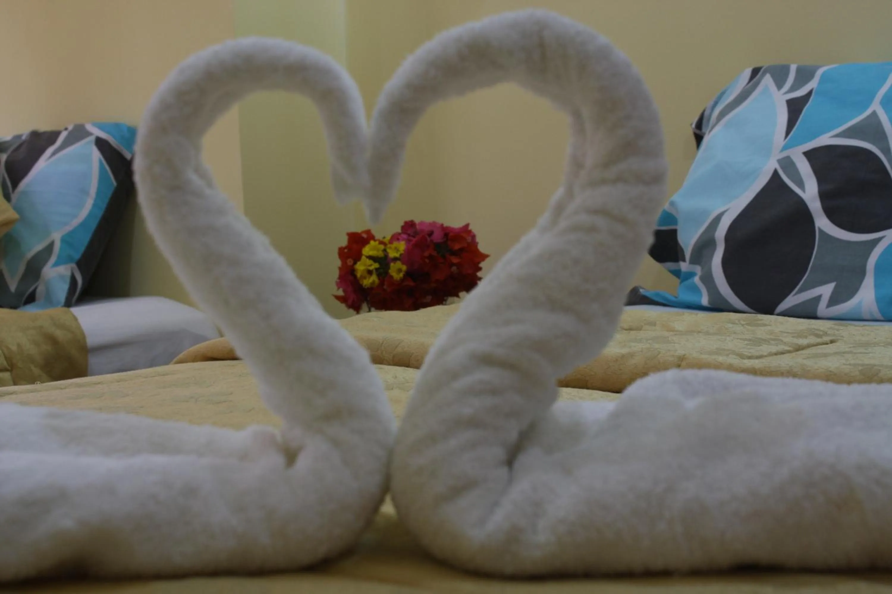 Decorative detail, Bed in Hostal España