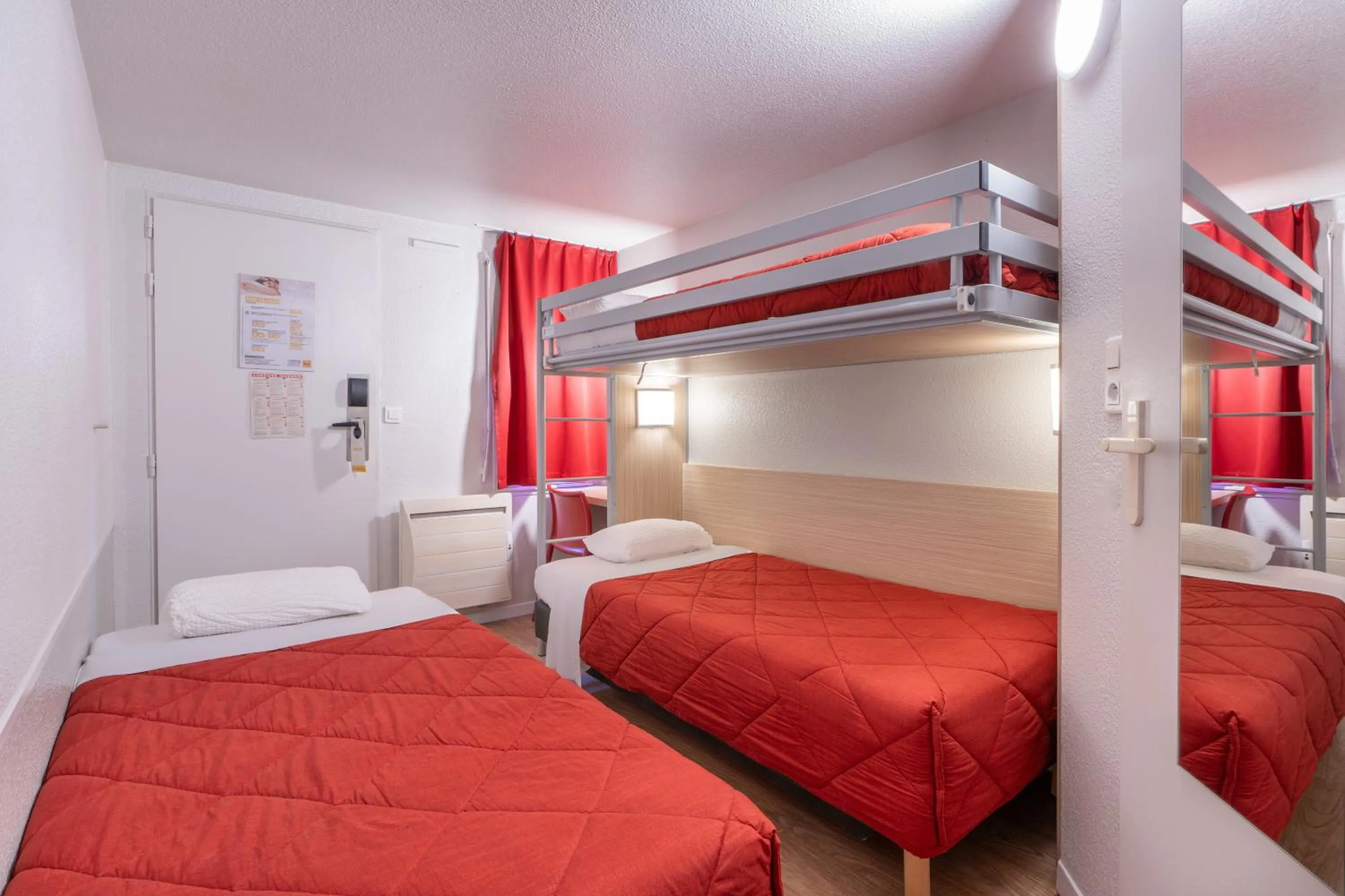 Bird's eye view, Bed in Premiere Classe Deauville Touques