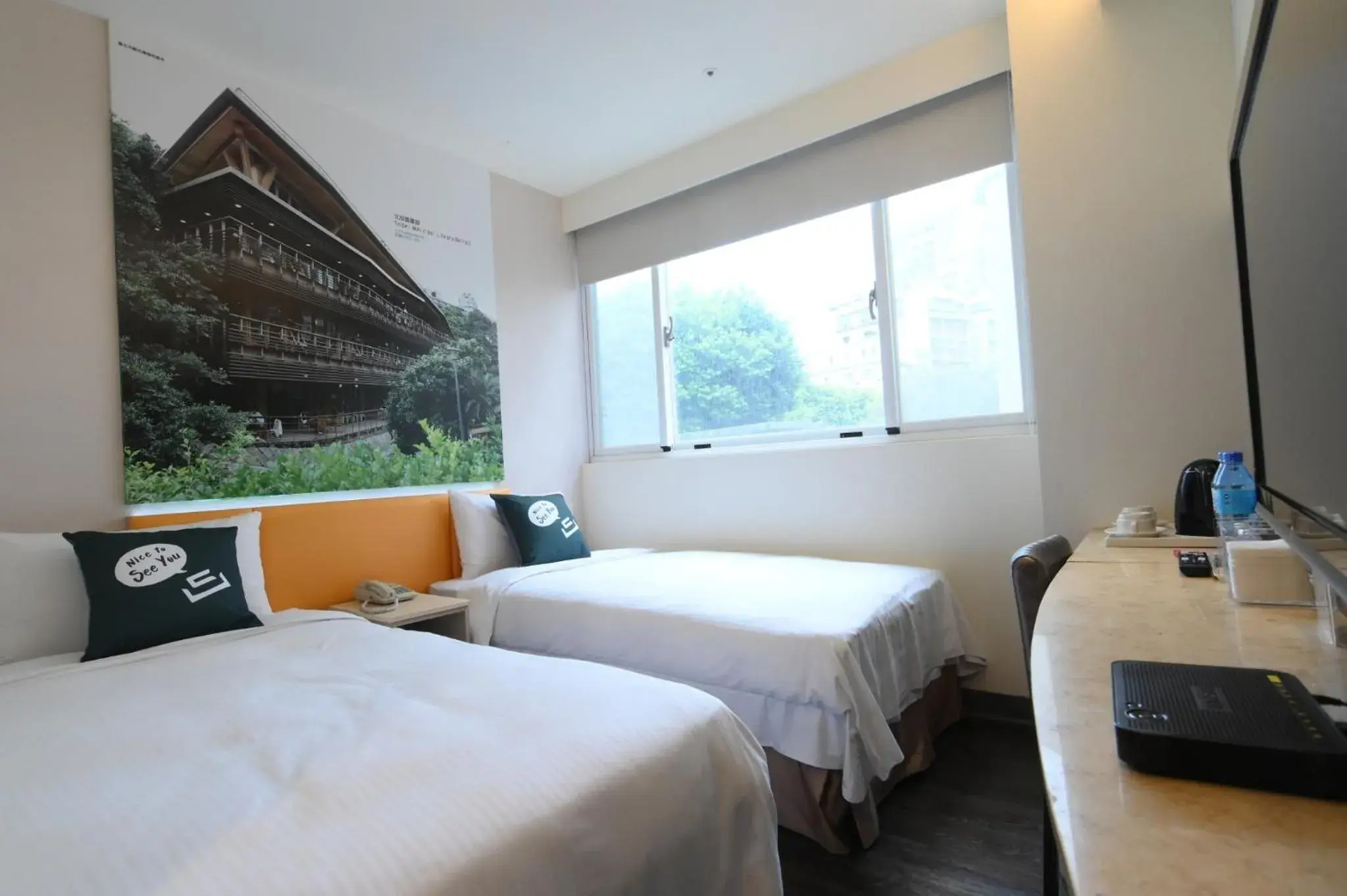 Standard Twin Room in CU Hotel Taipei Standard Twin Room in CU Hotel Taipei