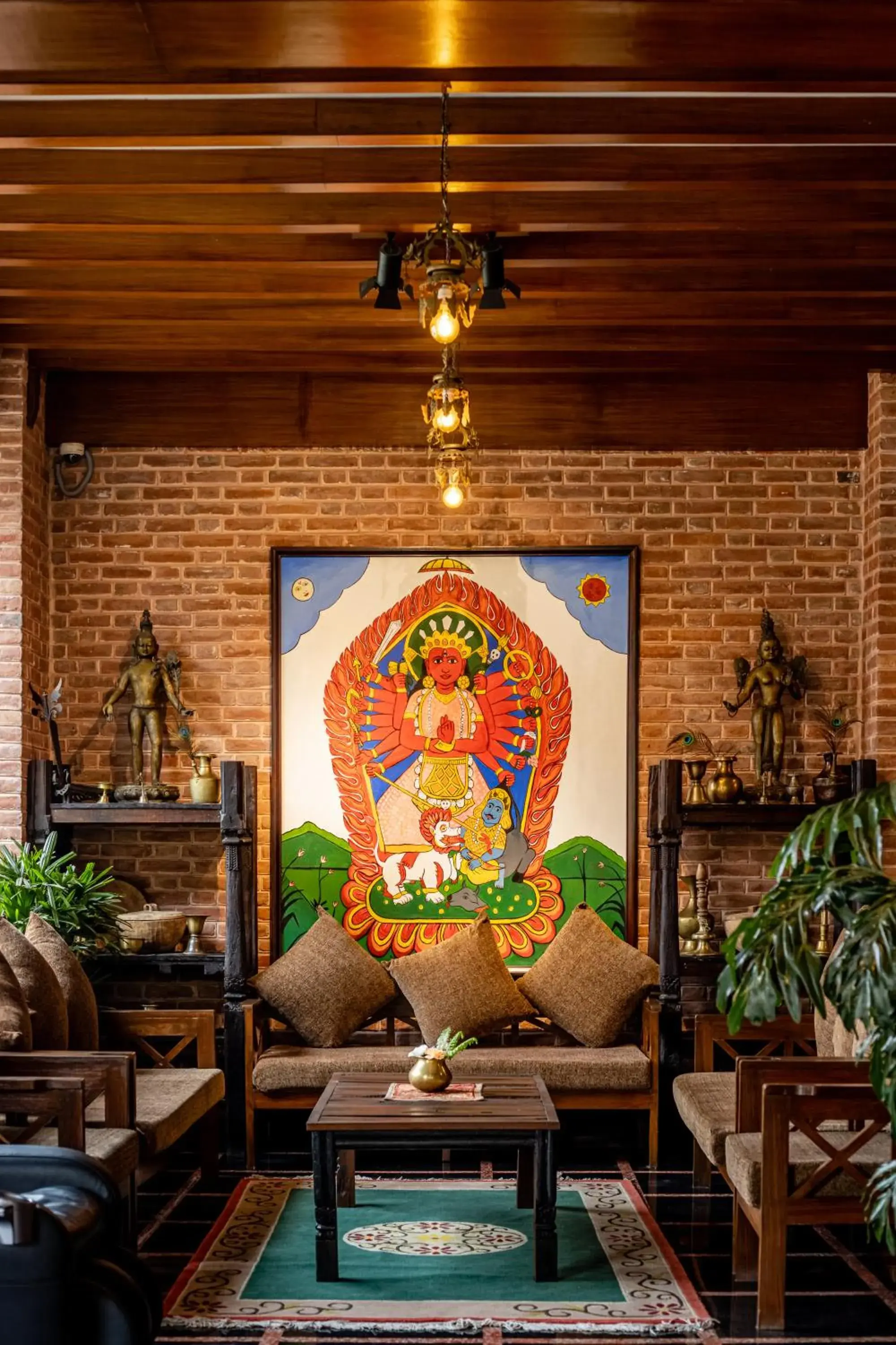 Lobby or reception in Hotel Bhadgaon Lobby or reception in Hotel Bhadgaon