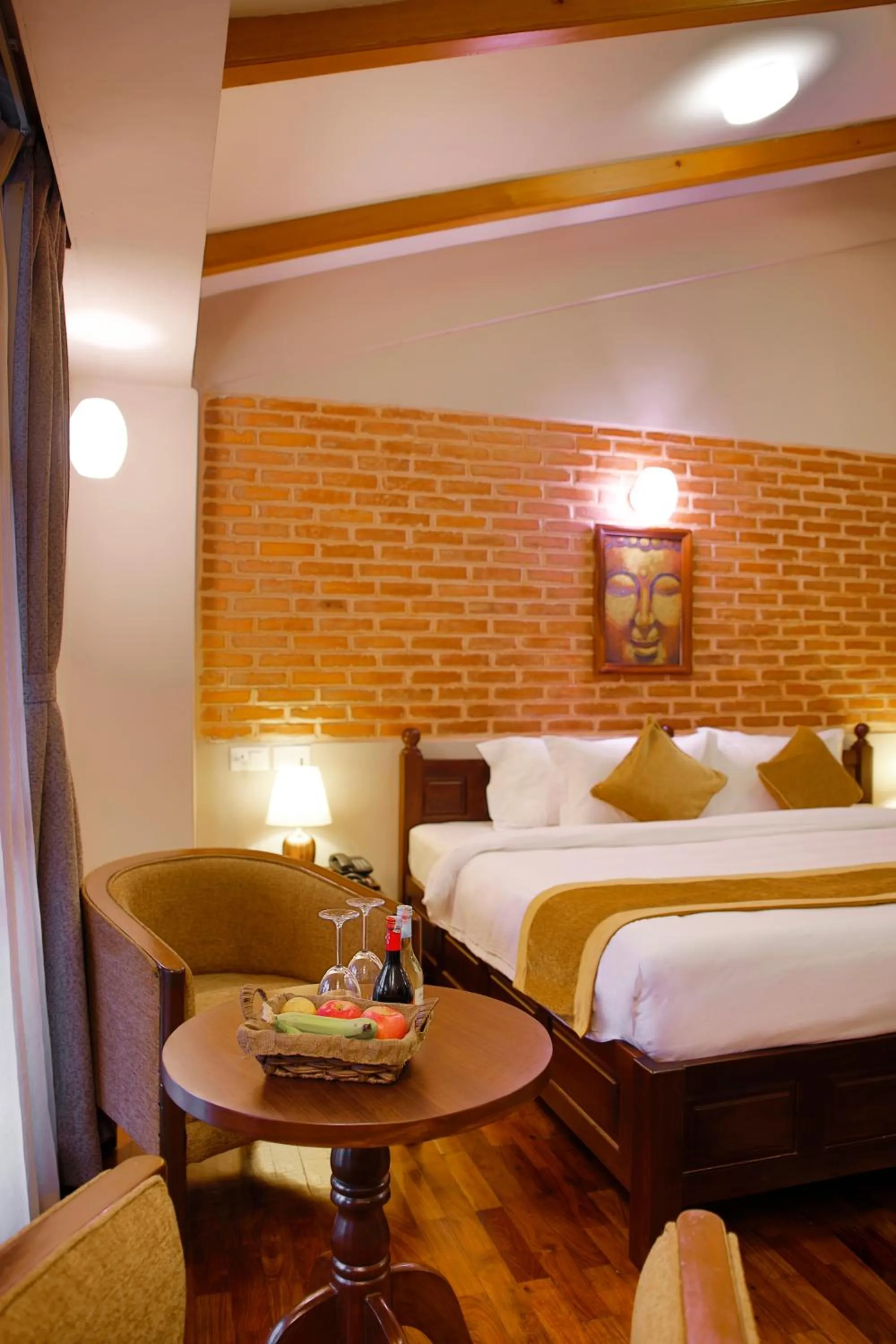 Bed in Hotel Bhadgaon