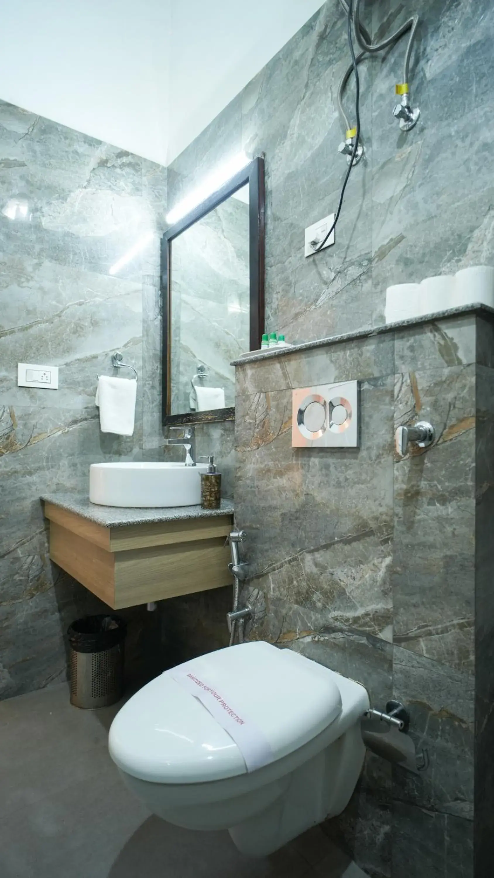 Toilet in Neelesh Inn- A Luxury Lake View Hotel- 20 kms from Nainital Toilet in Neelesh Inn- A Luxury Lake View Hotel- 20 kms from Nainital
