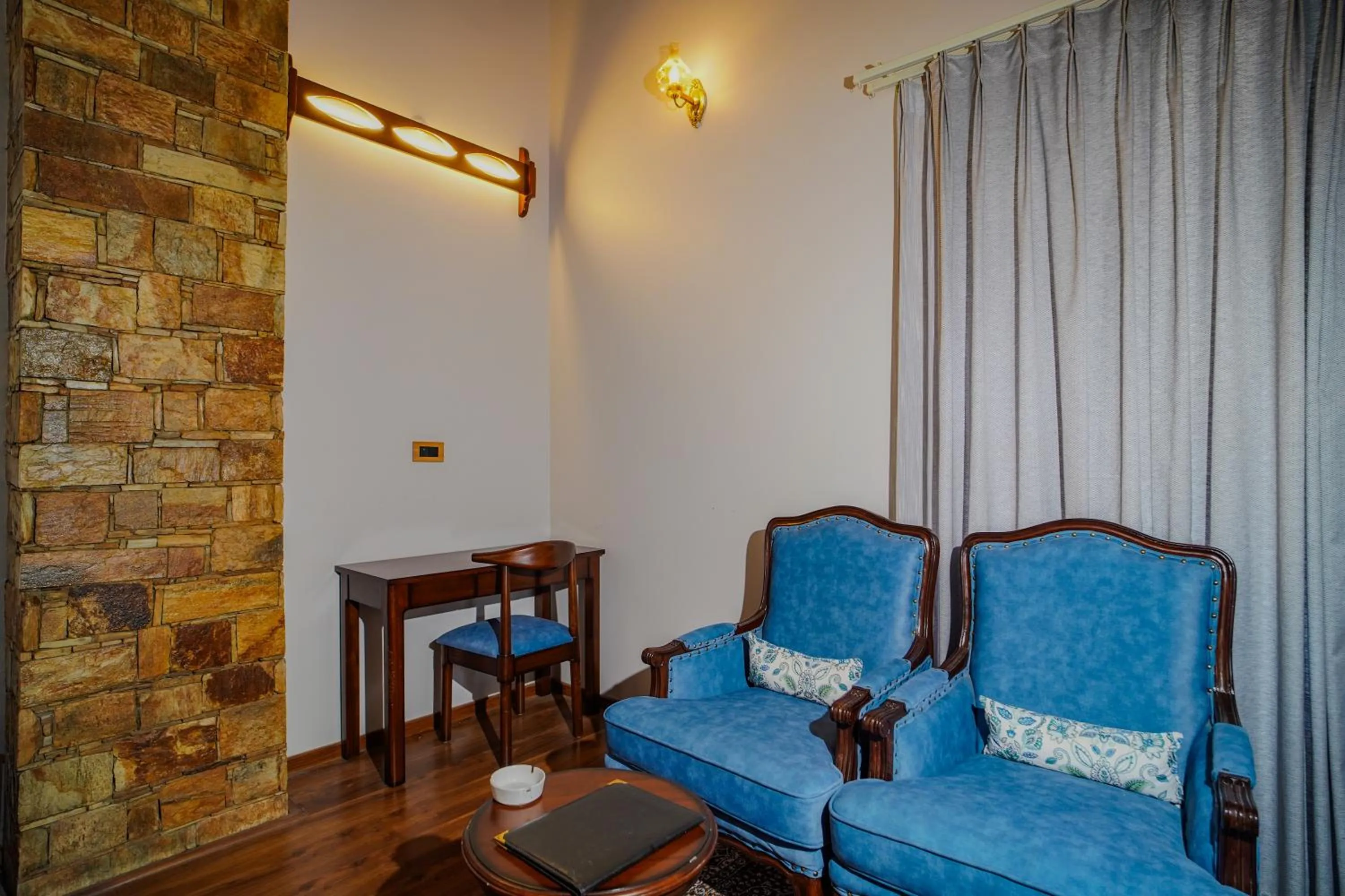 Seating area in Neelesh Inn- A Luxury Lake View Hotel- 20 kms from Nainital