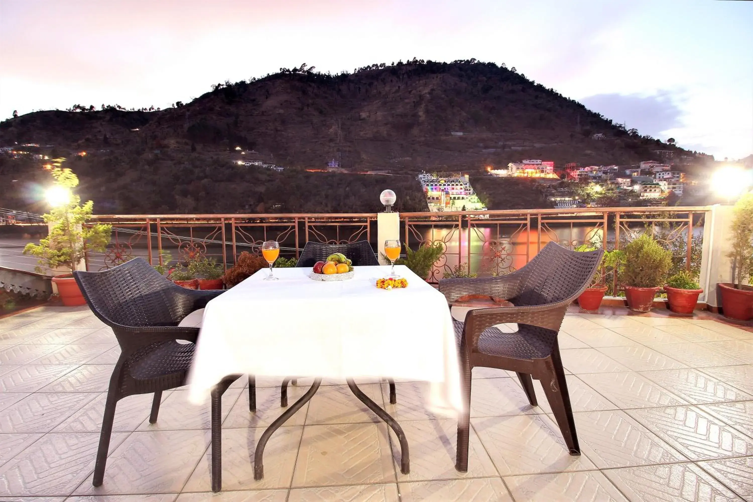 Balcony/Terrace in Neelesh Inn- A Luxury Lake View Hotel- 20 kms from Nainital Balcony/Terrace in Neelesh Inn- A Luxury Lake View Hotel- 20 kms from Nainital