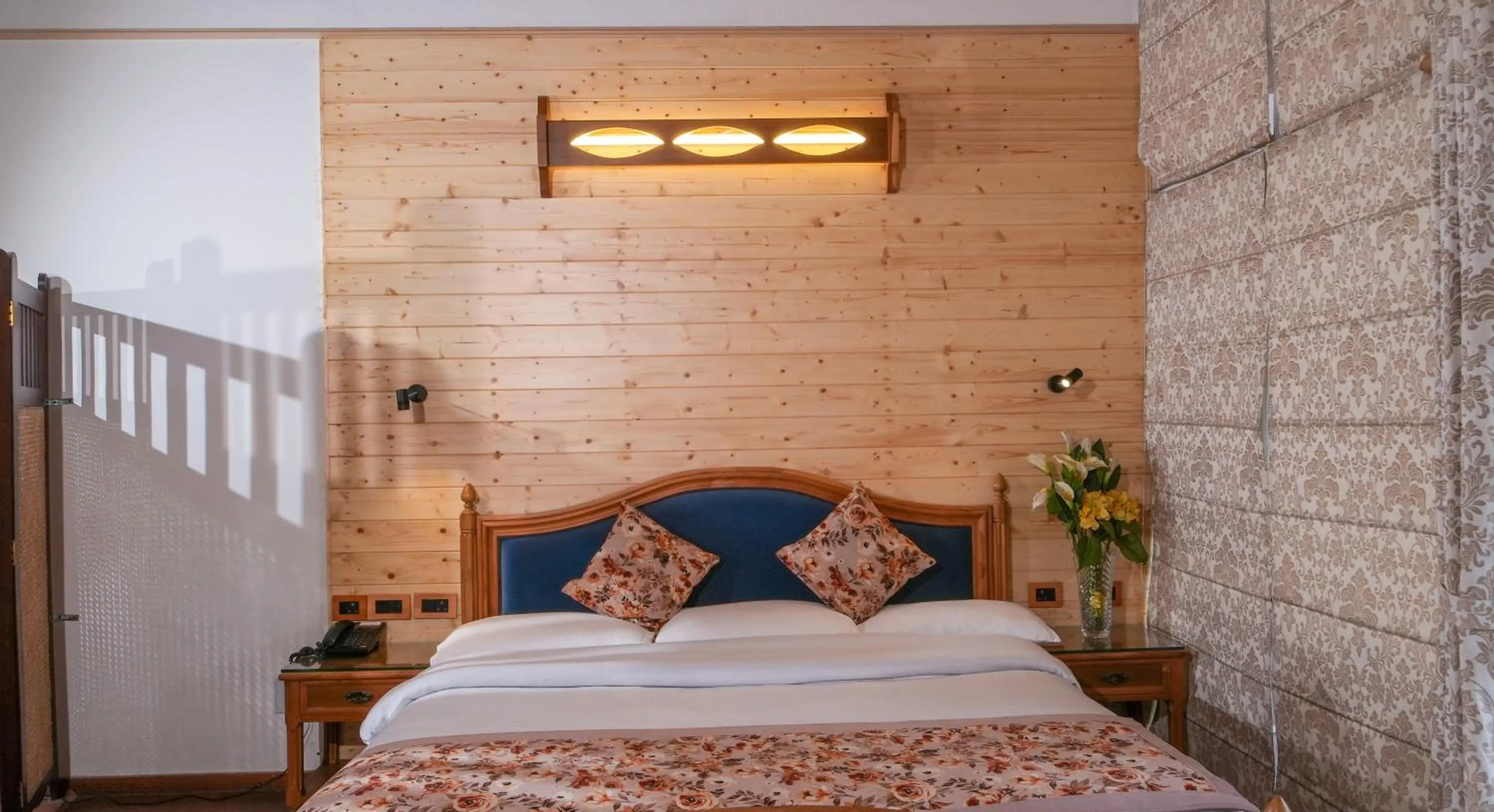 Bed in Neelesh Inn- A Luxury Lake View Hotel- 20 kms from Nainital