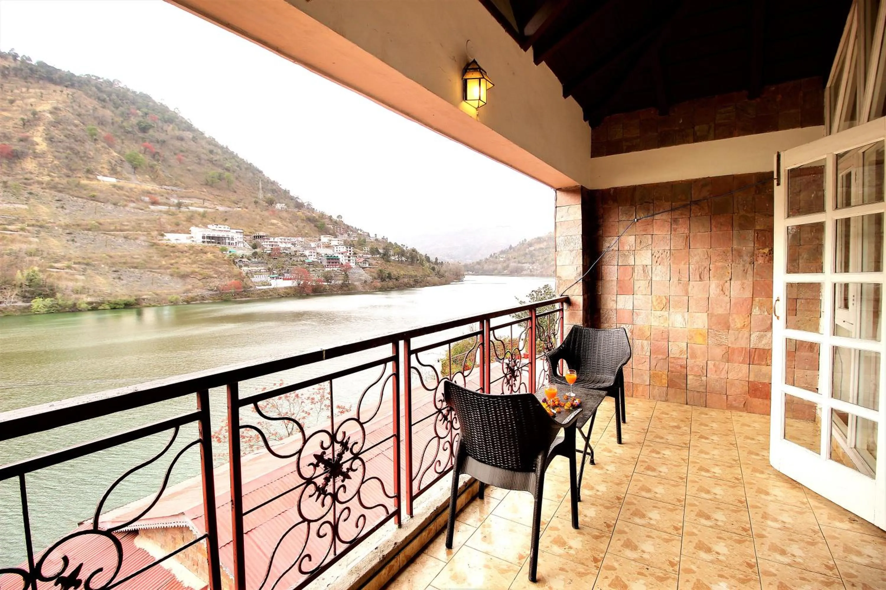 Balcony/Terrace in Neelesh Inn- A Luxury Lake View Hotel- 20 kms from Nainital