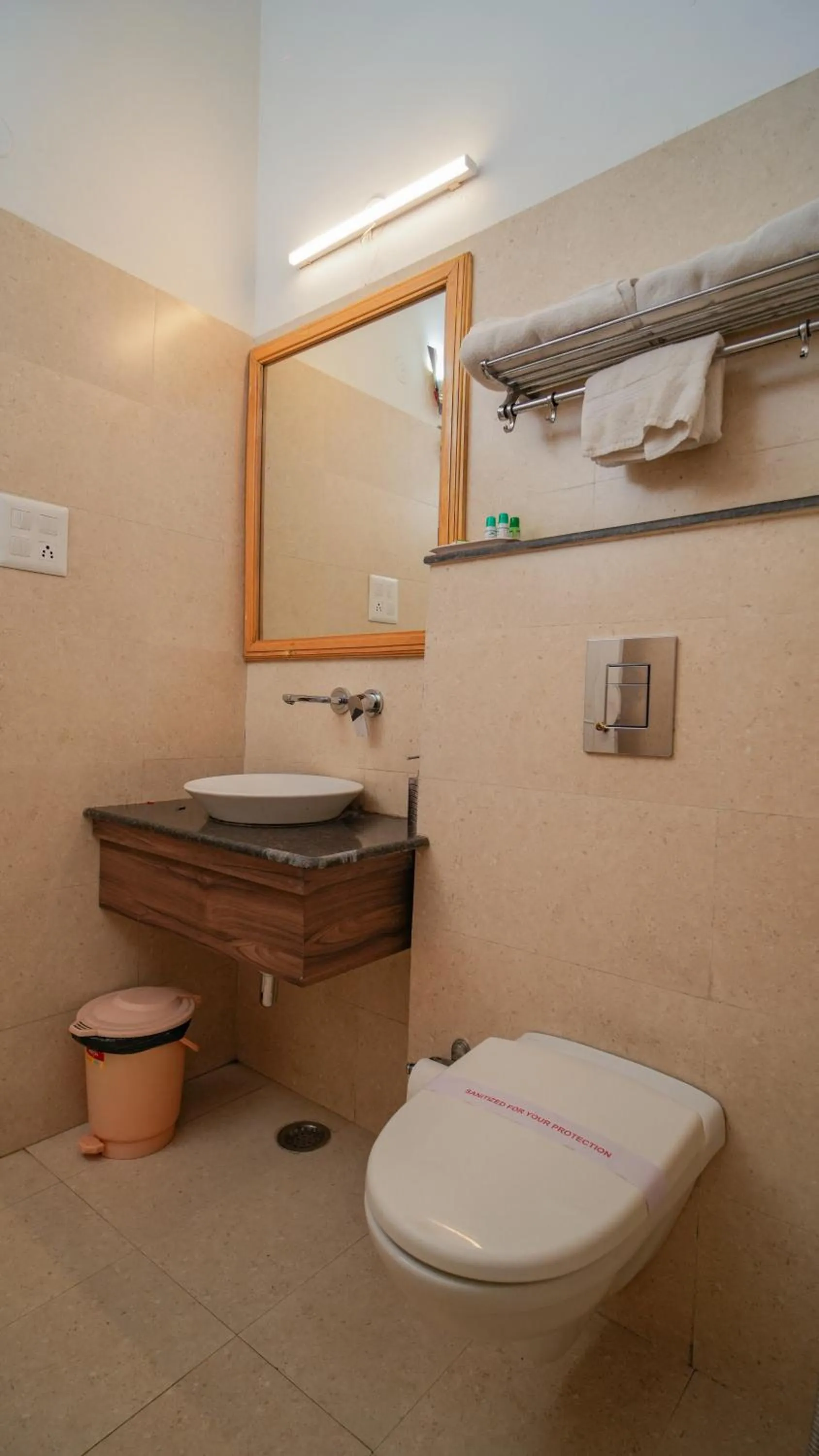 Toilet in Neelesh Inn- A Luxury Lake View Hotel- 20 kms from Nainital