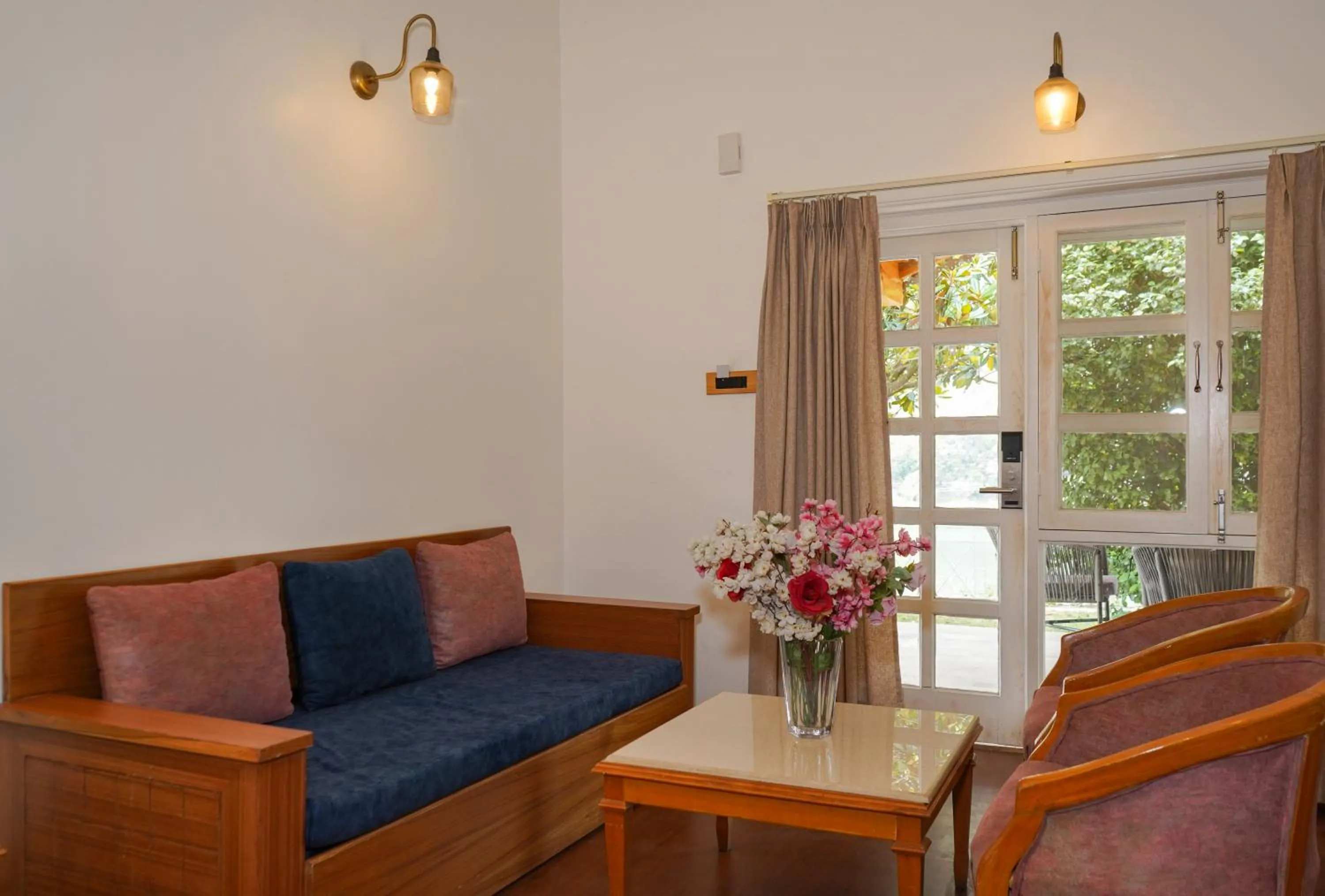 Seating area in Neelesh Inn- A Luxury Lake View Hotel- 20 kms from Nainital