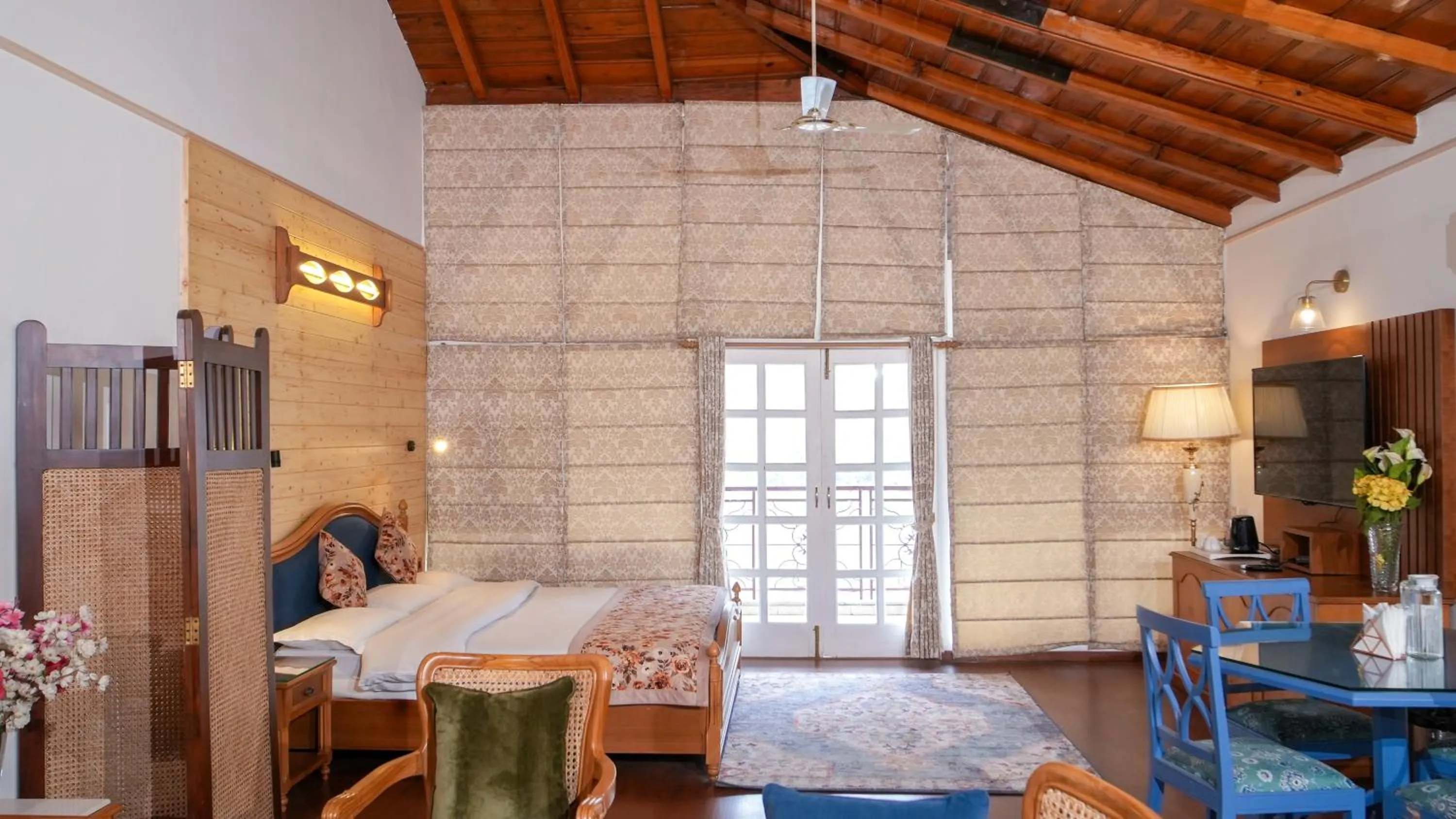 Seating area in Neelesh Inn- A Luxury Lake View Hotel- 20 kms from Nainital