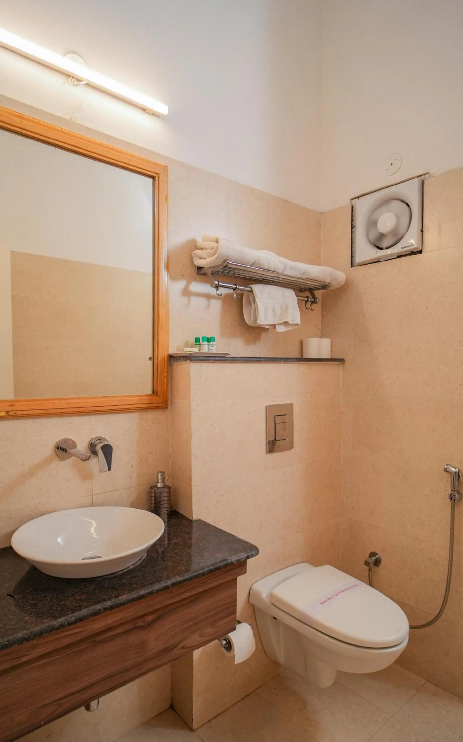 Toilet in Neelesh Inn- A Luxury Lake View Hotel- 20 kms from Nainital