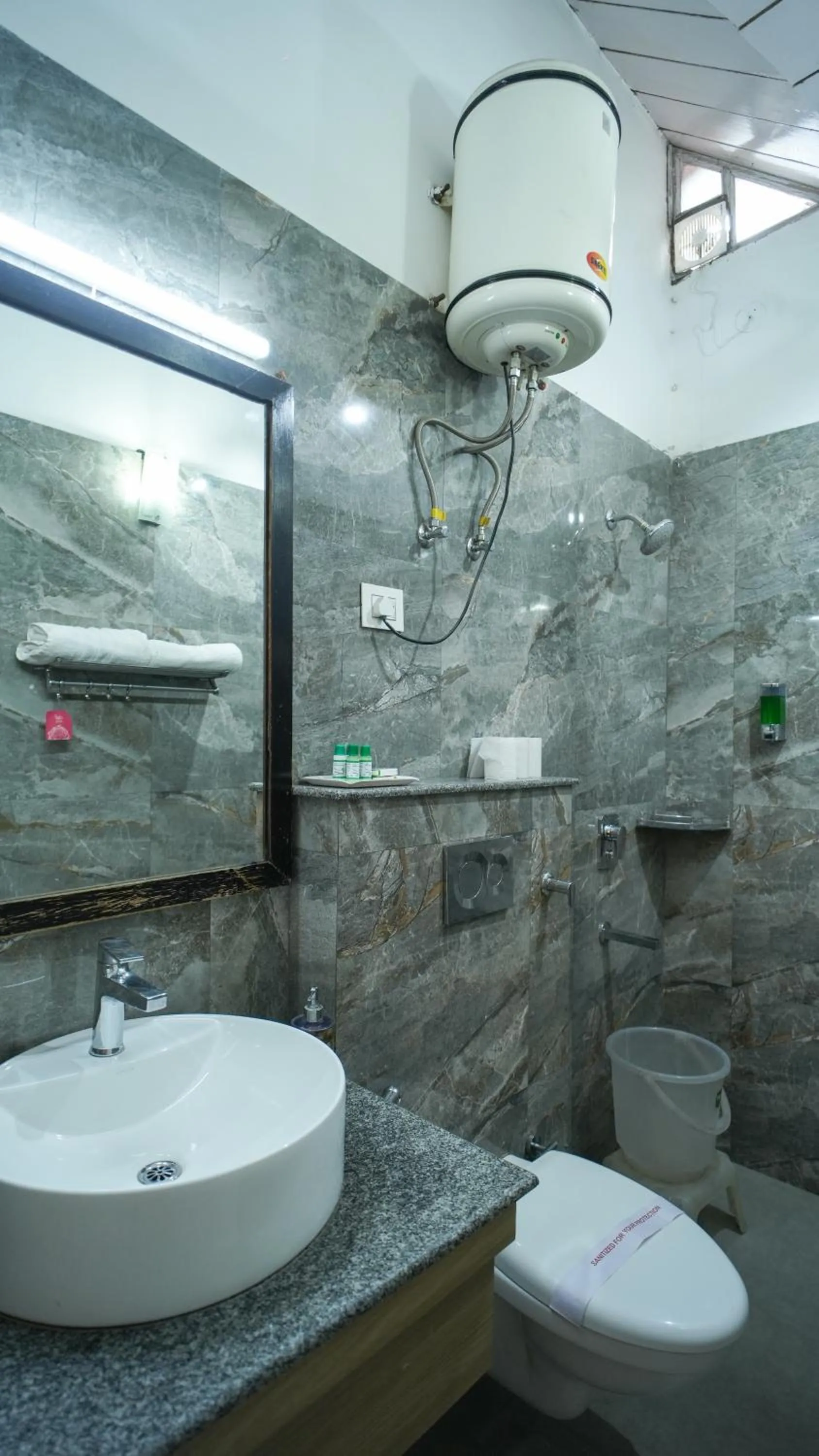 Shower in Neelesh Inn- A Luxury Lake View Hotel- 20 kms from Nainital